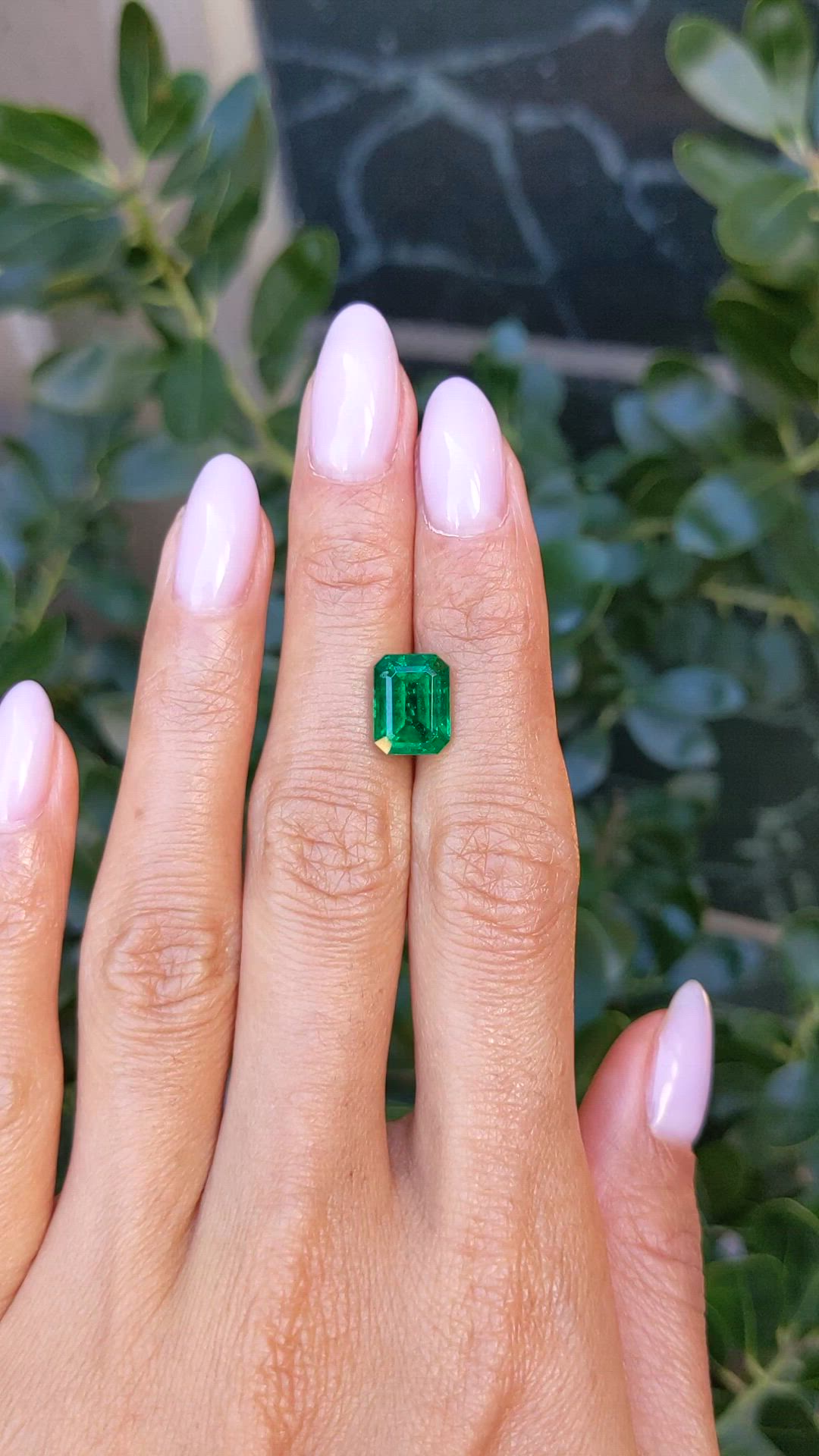 3.65 Ct. Emerald from Zambia Size Video