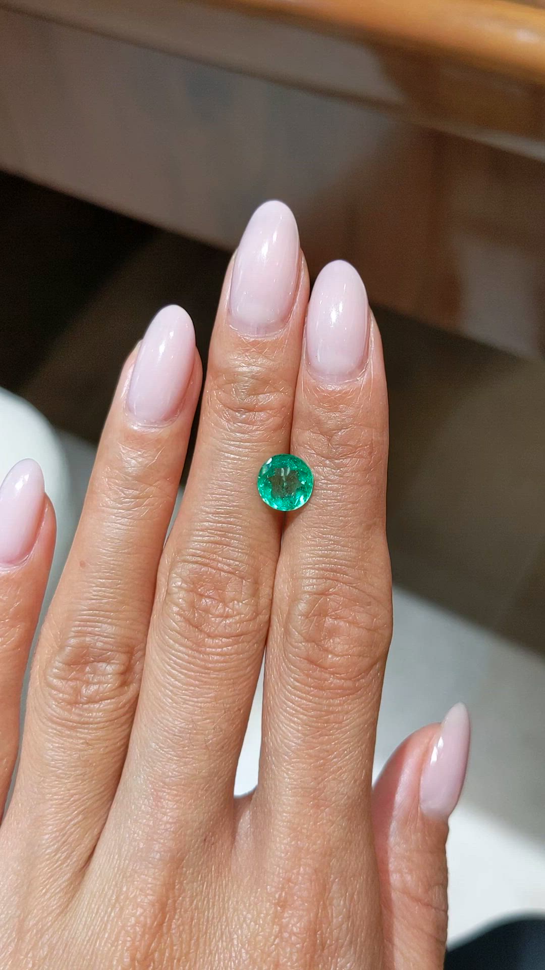 1.61 Ct. Emerald from Colombia Size Video