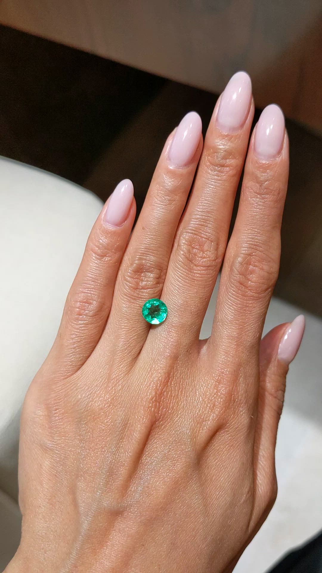 1.61 Ct. Emerald from Colombia Size Video