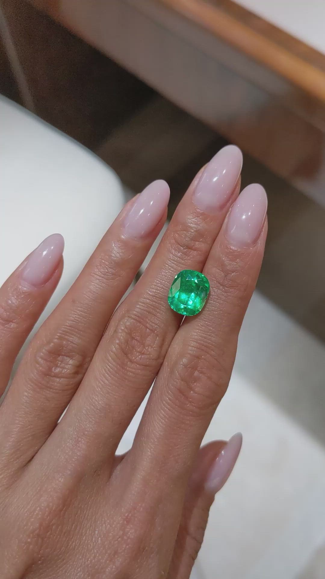 4.83 Ct. Emerald from Colombia Size Video