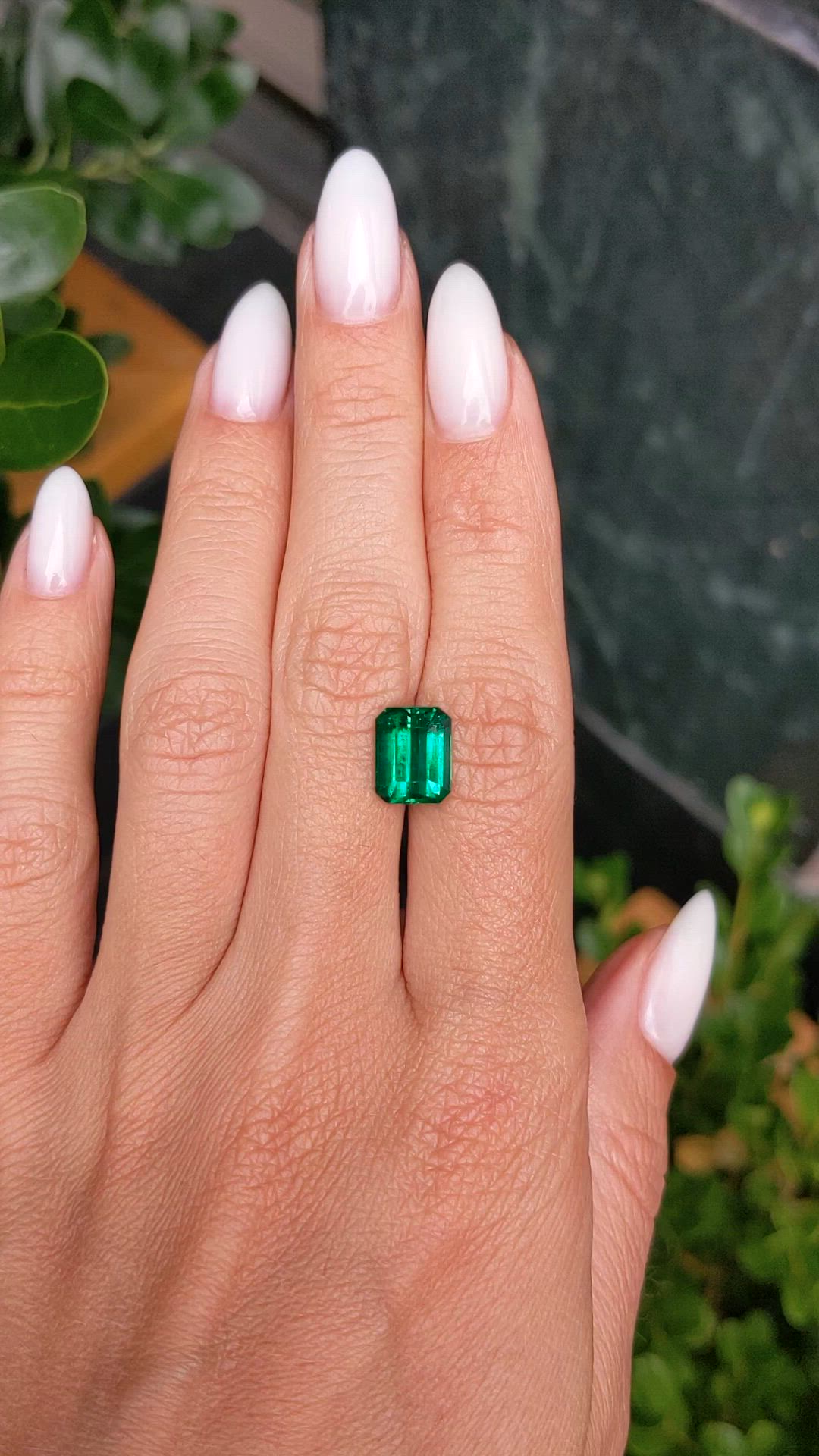 3.28 Ct. Emerald from Zambia Size Video