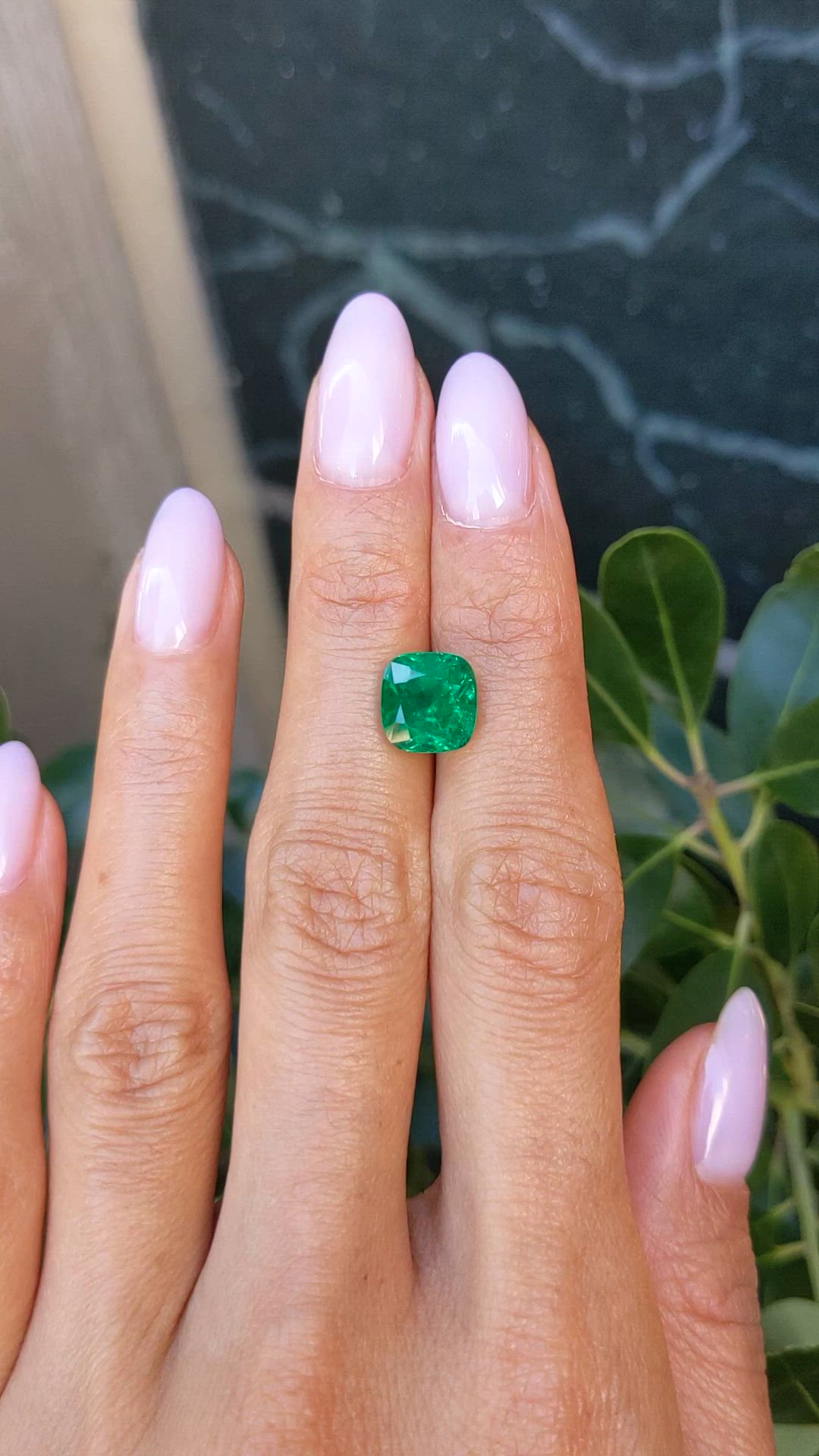 3.72 Ct. Emerald from Zambia Size Video