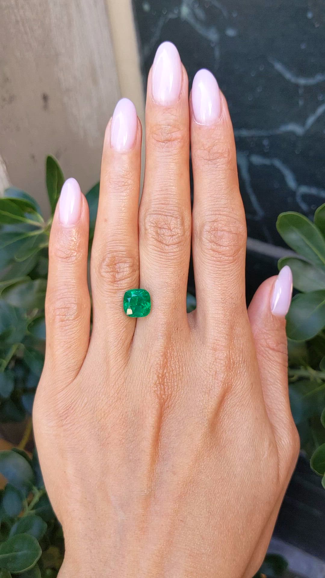3.72 Ct. Emerald from Zambia Size Video