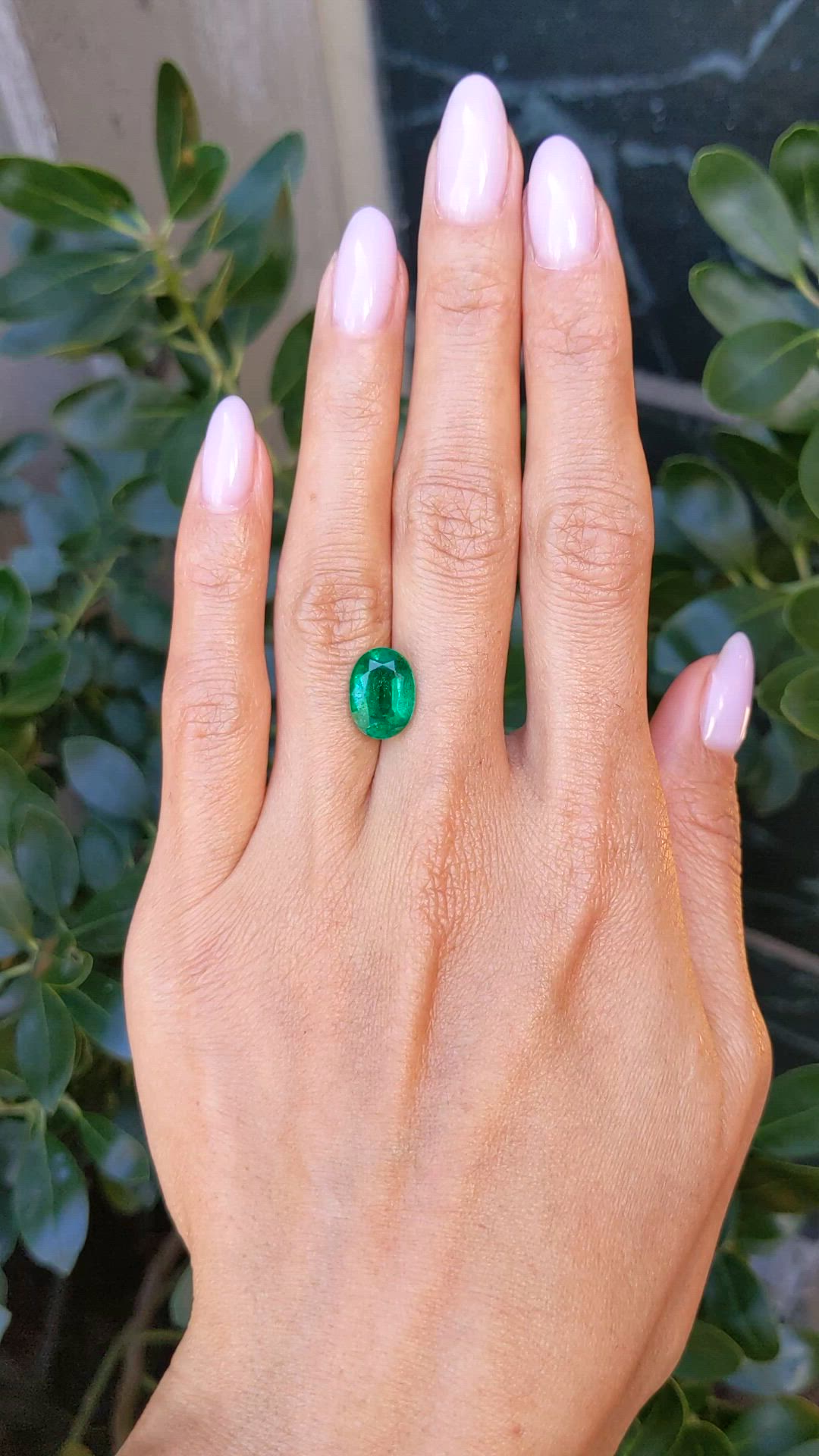 3.79 Ct. Emerald from Zambia Size Video