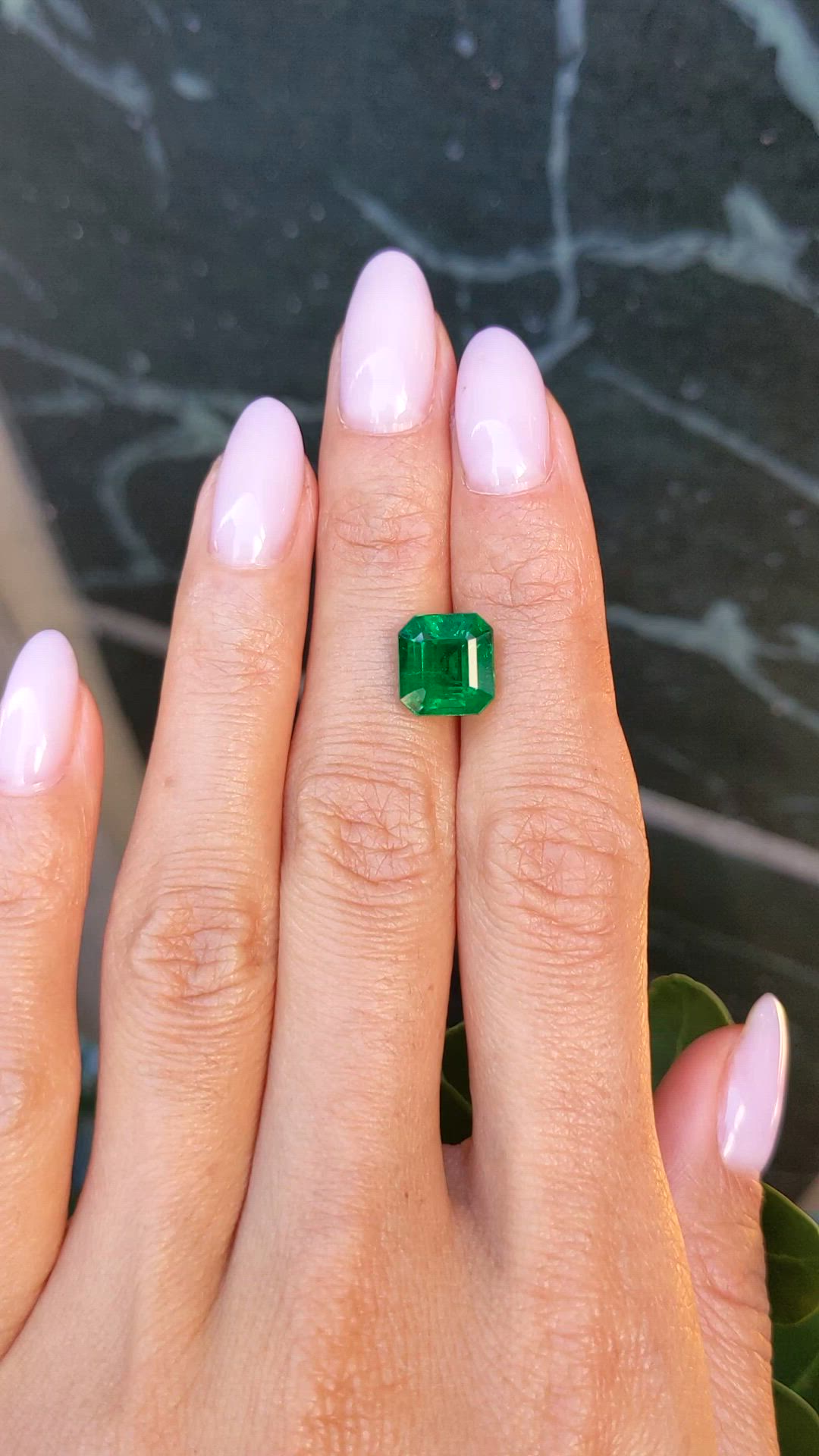 3.95 Ct. Emerald from Zambia Size Video