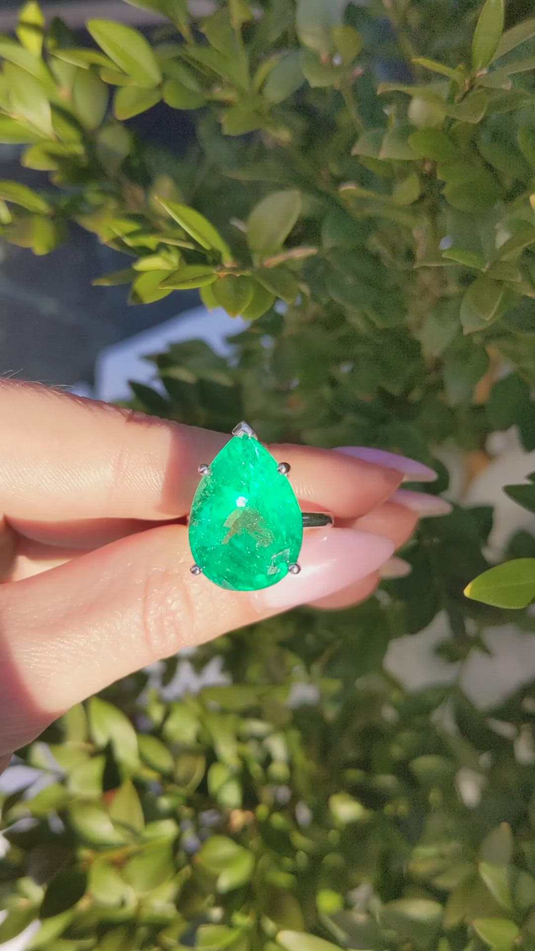 14.84 Ct. Emerald from Colombia Size Video