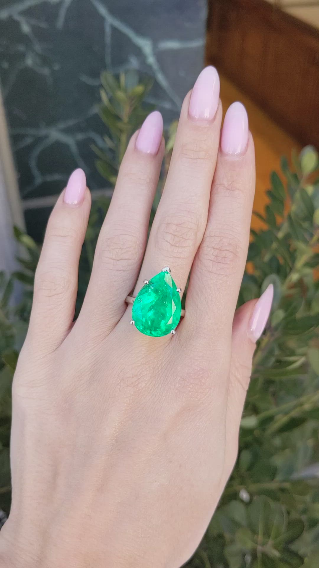 14.84 Ct. Emerald from Colombia Size Video