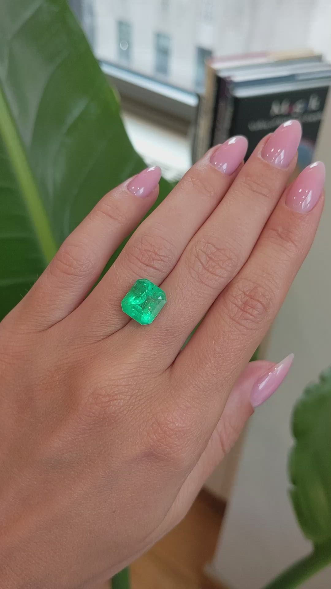 4.73 Ct. Emerald from Colombia Size Video
