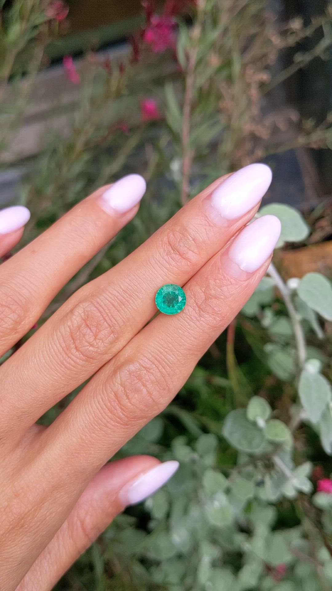1.34 Ct. Emerald from Zambia Size Video
