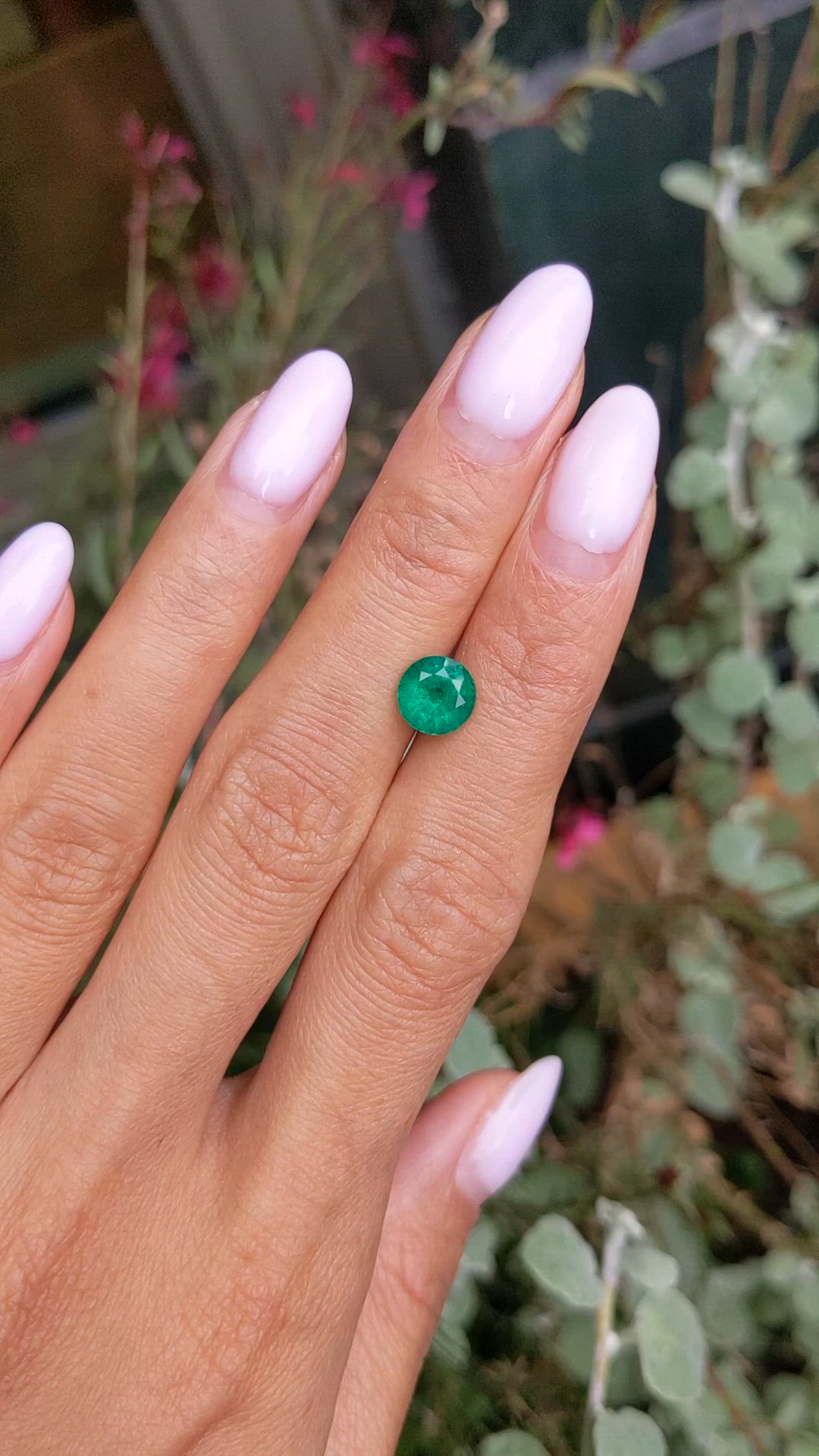 1.29 Ct. Emerald from Zambia Size Video