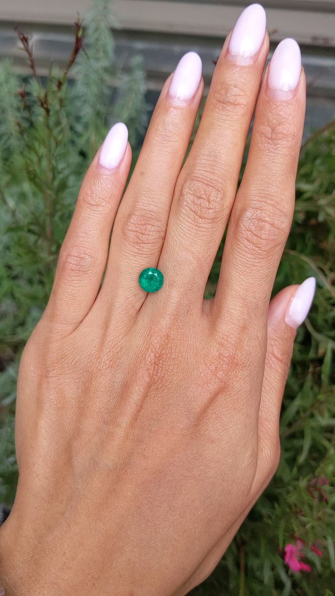 1.29 Ct. Emerald from Zambia Size Video