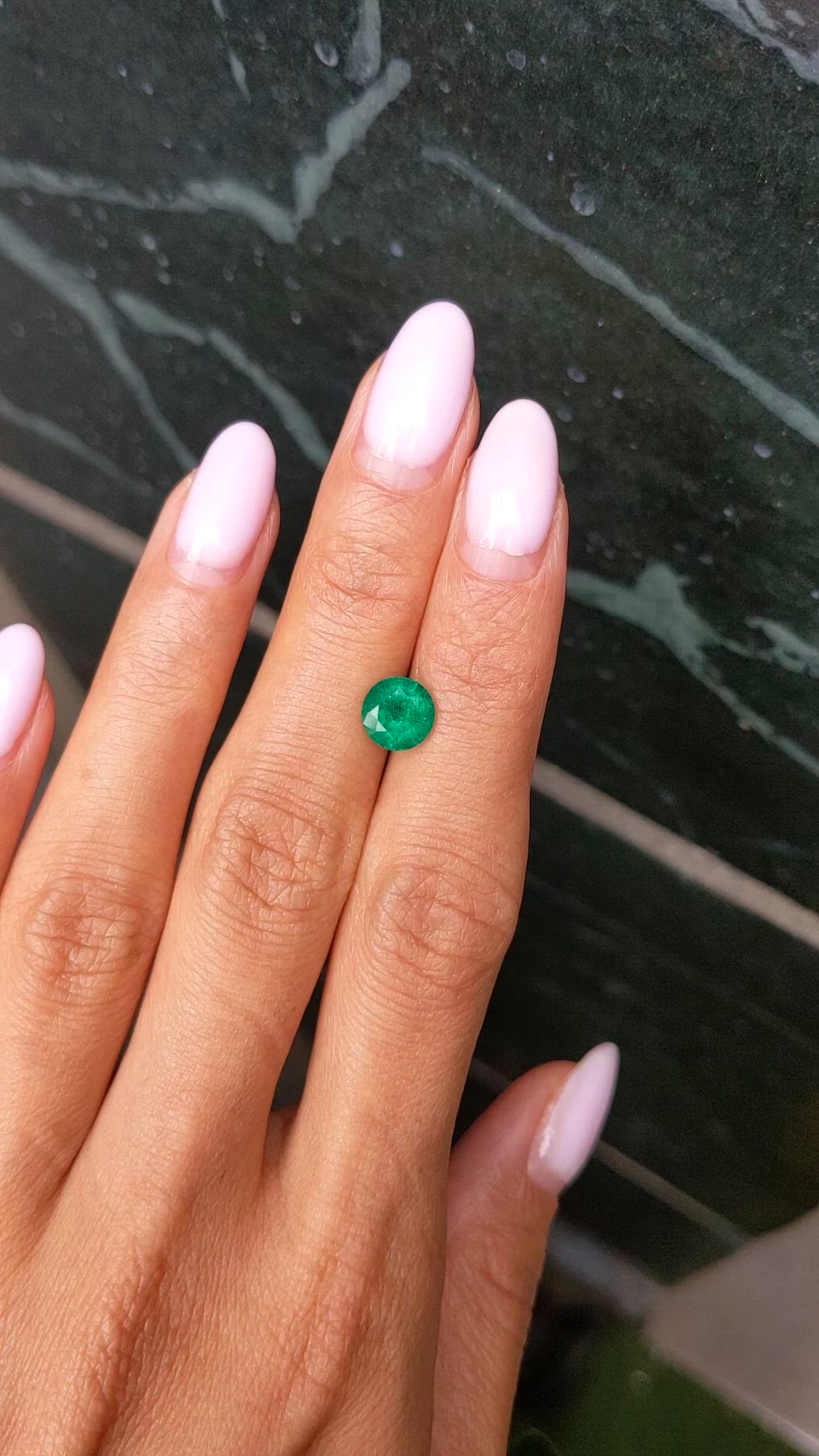 1.29 Ct. Emerald from Zambia Size Video