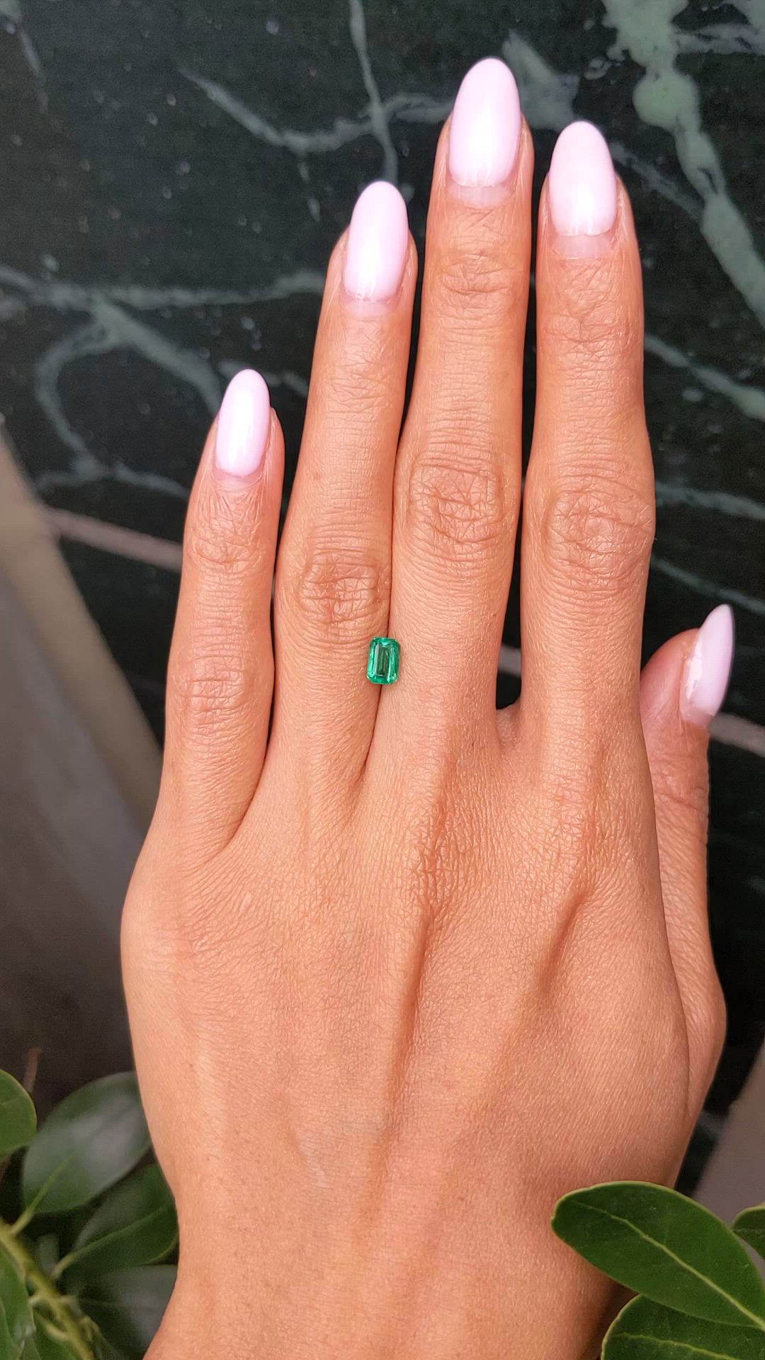 0.75 Ct. Emerald from Zambia Size Video