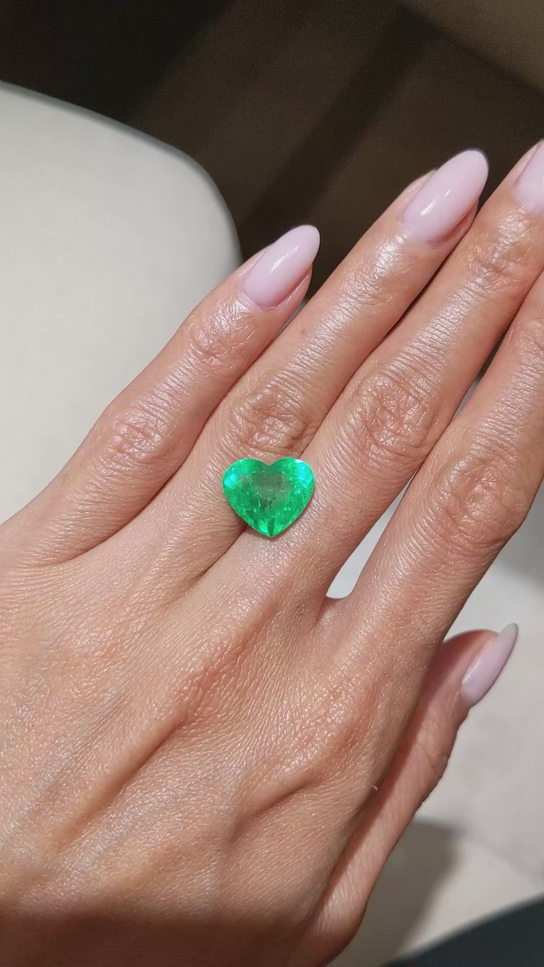 6.31 Ct. Emerald from Colombia Size Video