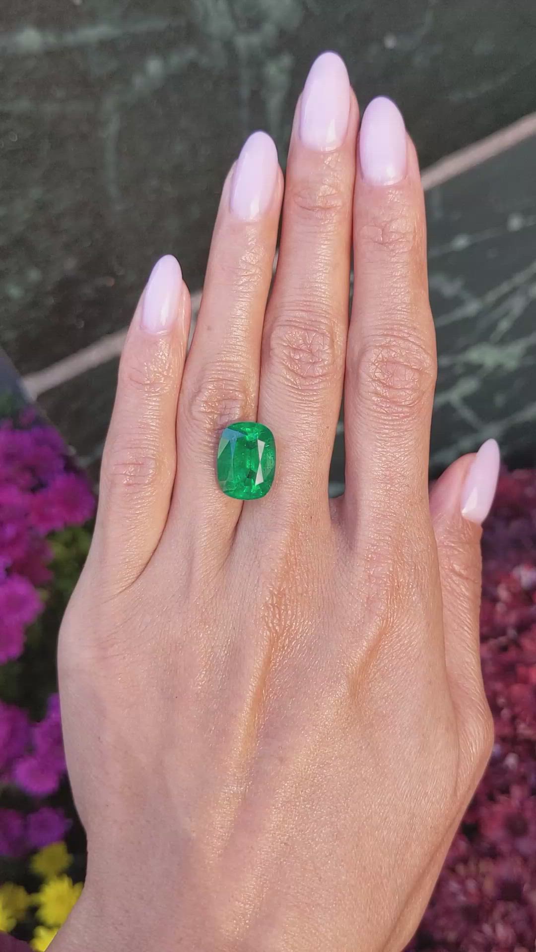 8.62 Ct. Emerald from Zambia Size Video