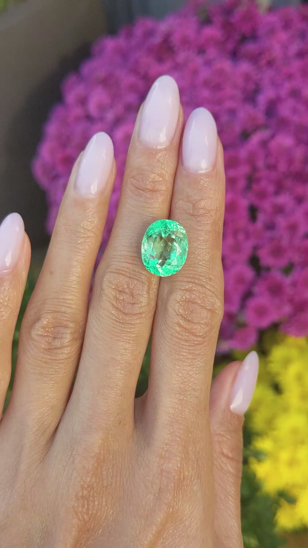 8.46 Ct. Emerald from Colombia Size Video