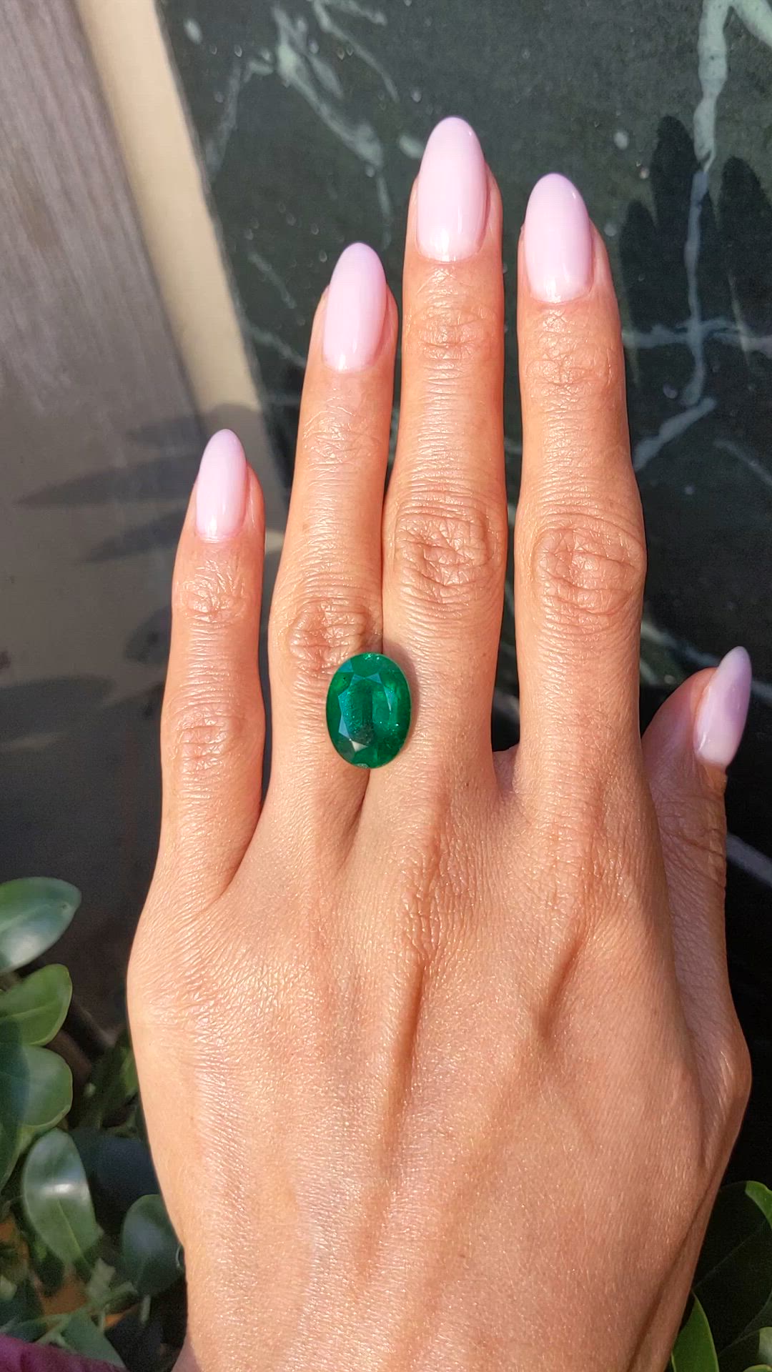 8.76 Ct. Emerald from Zambia Size Video