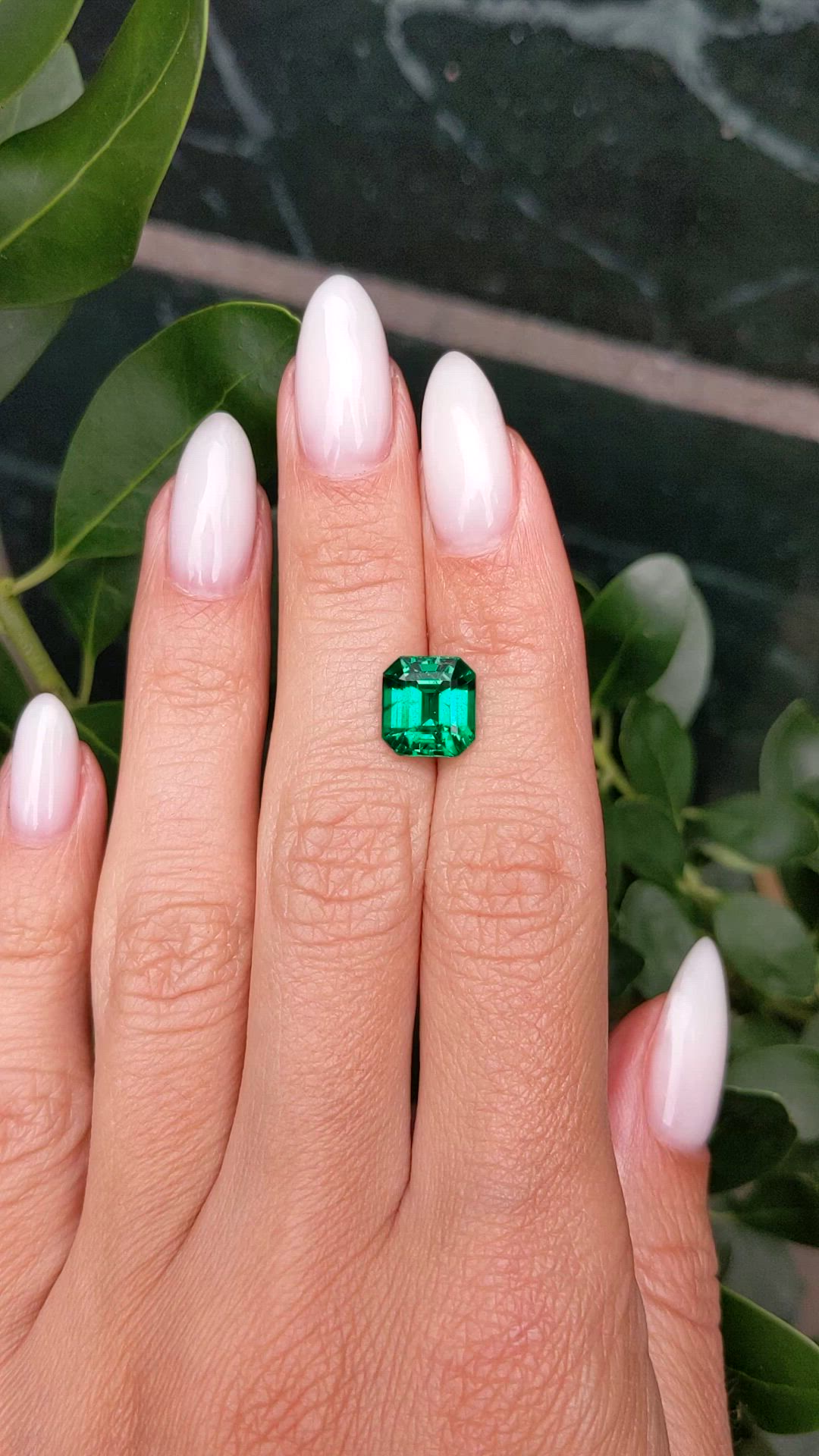 2.94 Ct. Emerald from Zambia Size Video