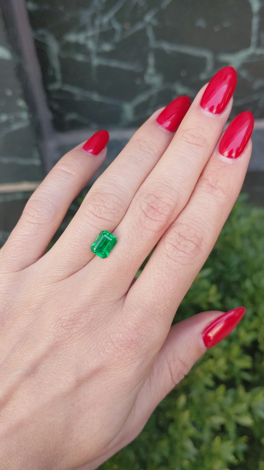 1.90 Ct. Emerald from Zambia Size Video