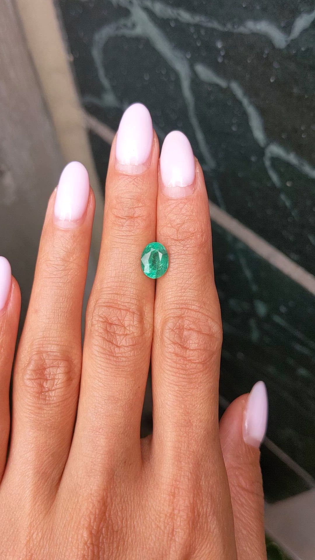 1.64 Ct. Emerald from Zambia Size Video