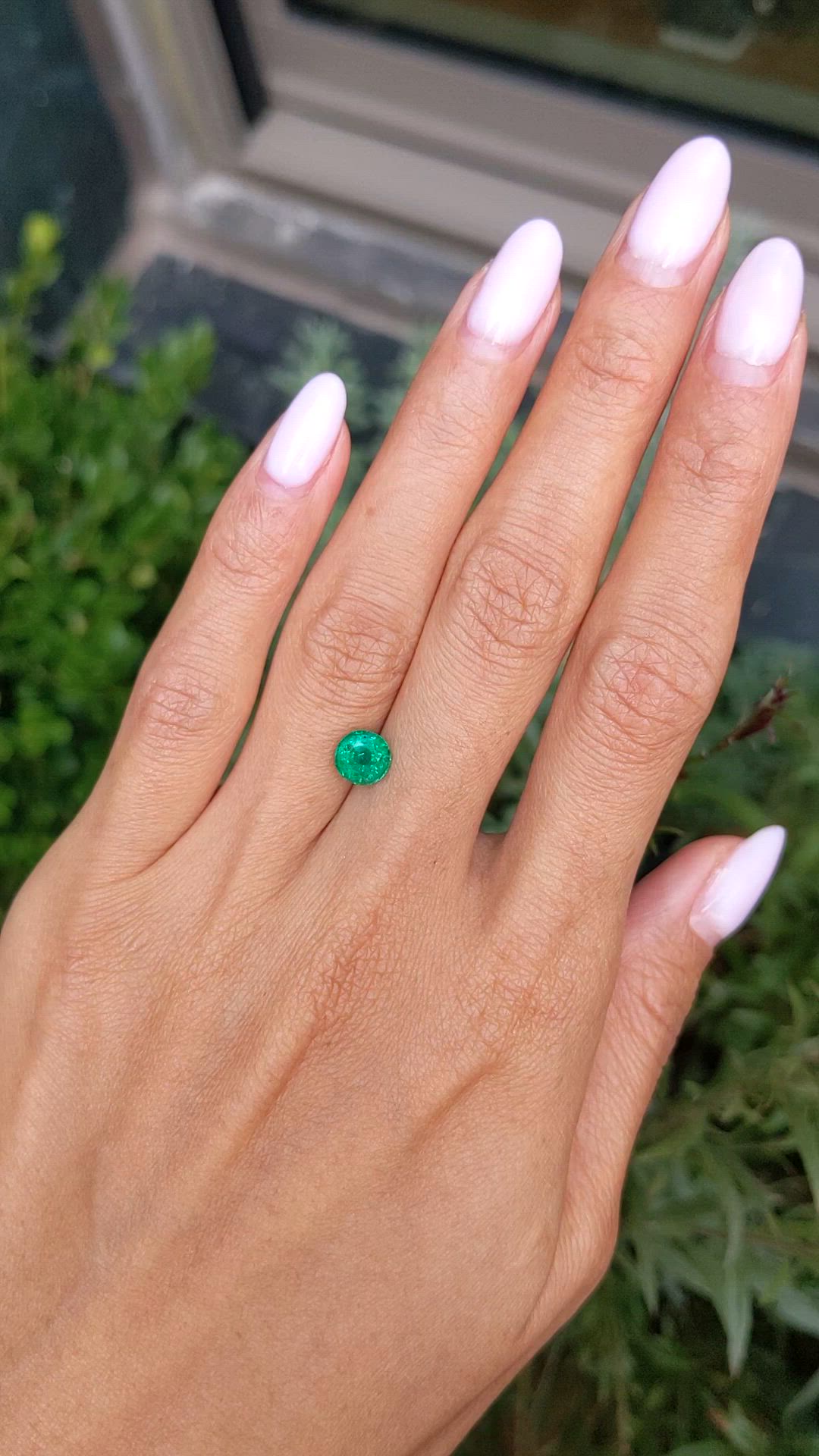 1.29 Ct. Emerald from Zambia Size Video