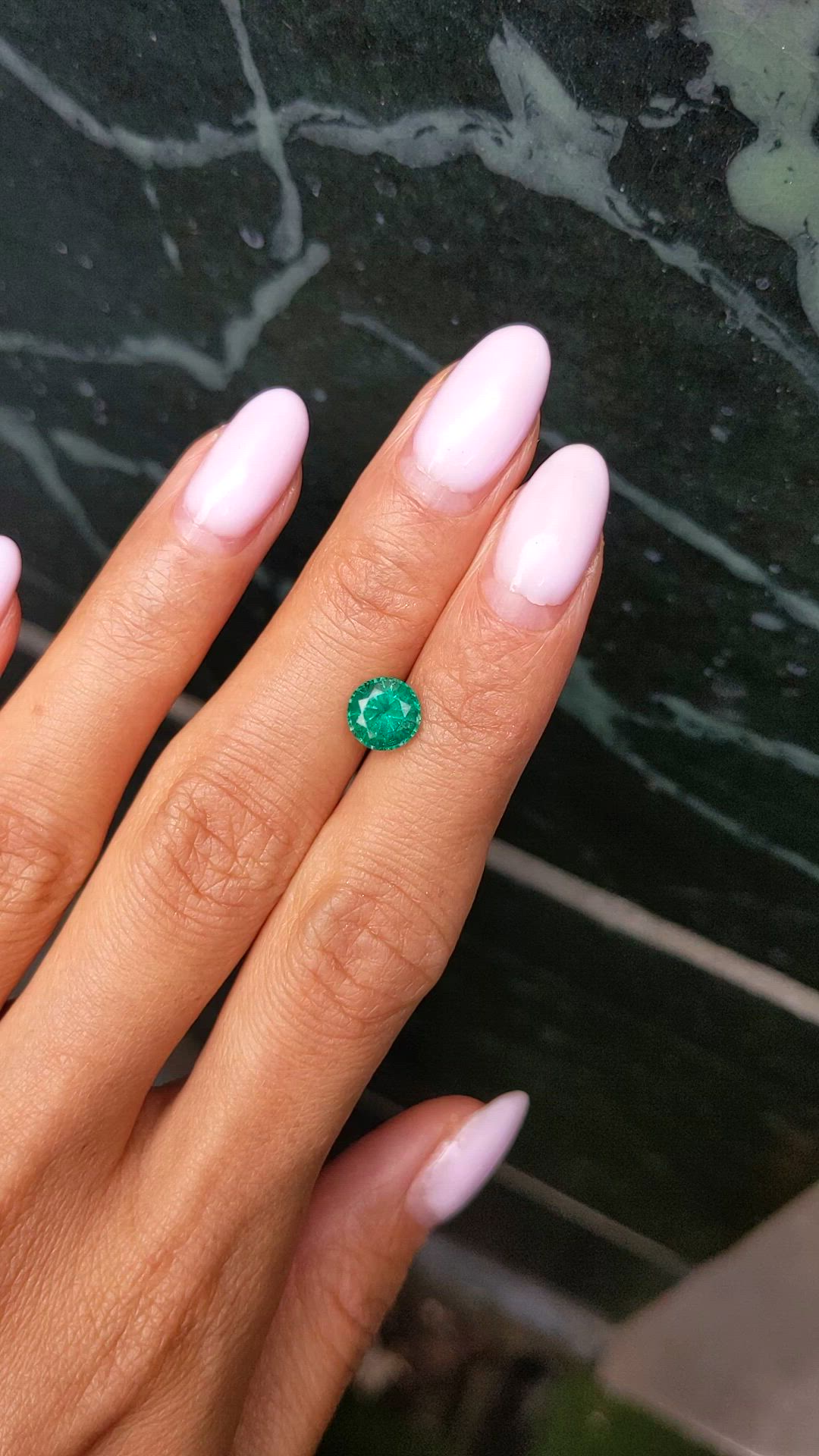 1.33 Ct. Emerald from Zambia Size Video
