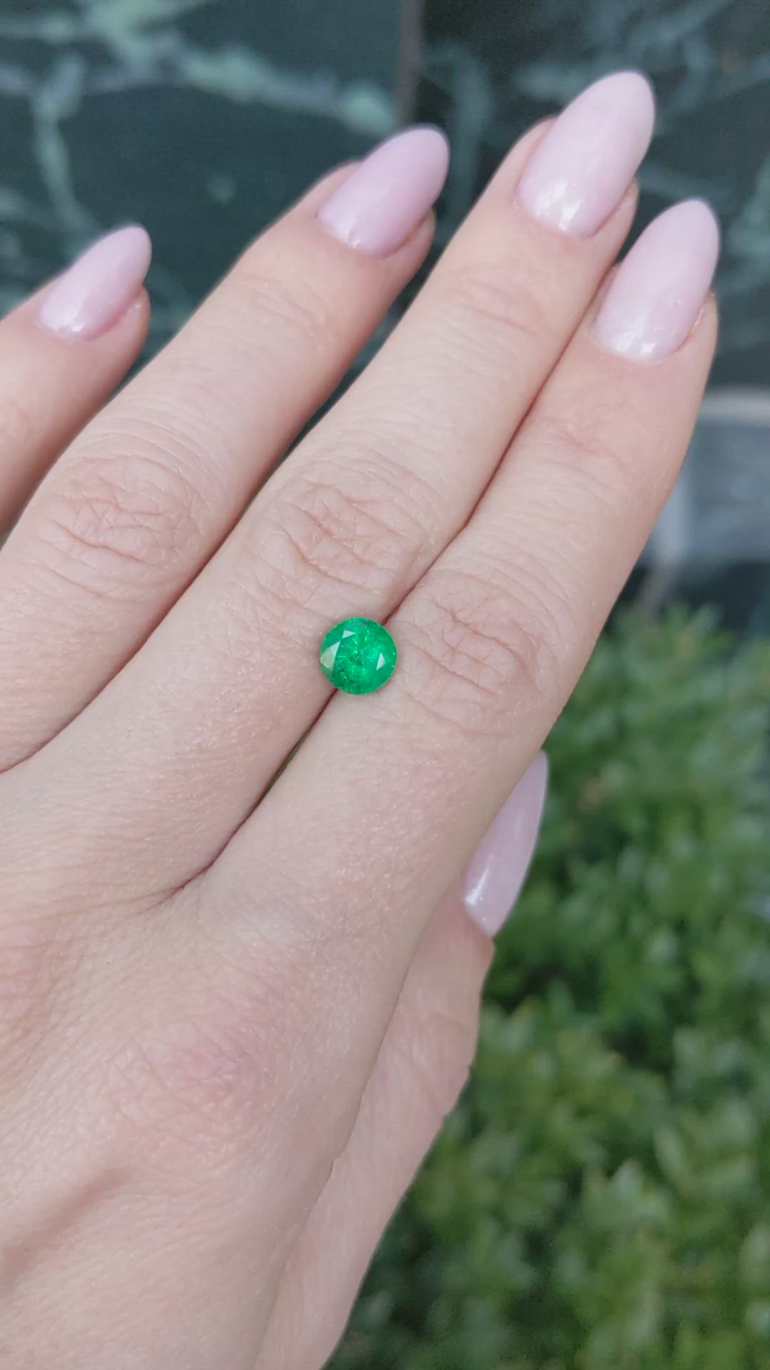 1.10 Ct. Emerald from Zambia Size Video