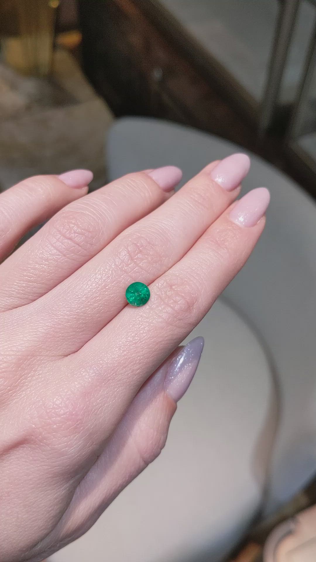 1.10 Ct. Emerald from Zambia Size Video