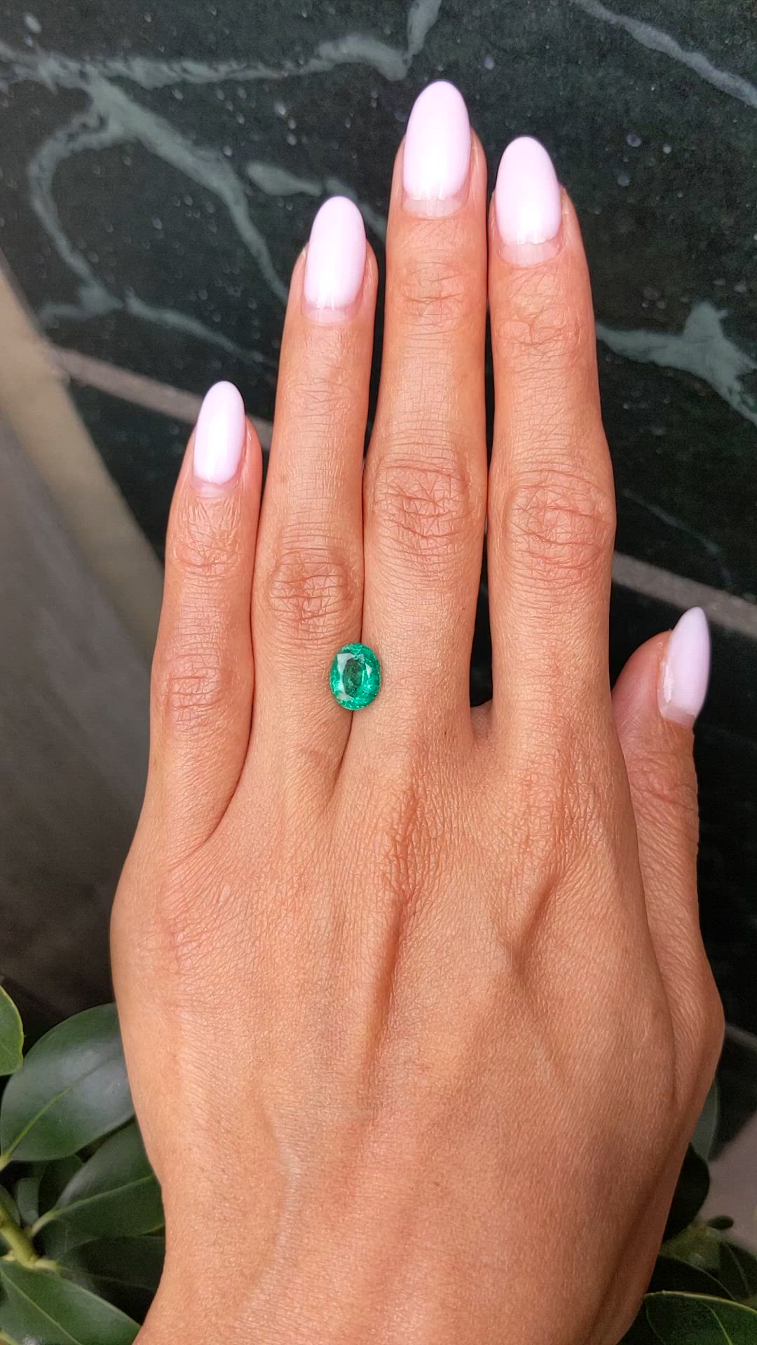 1.74 Ct. Emerald from Zambia Size Video