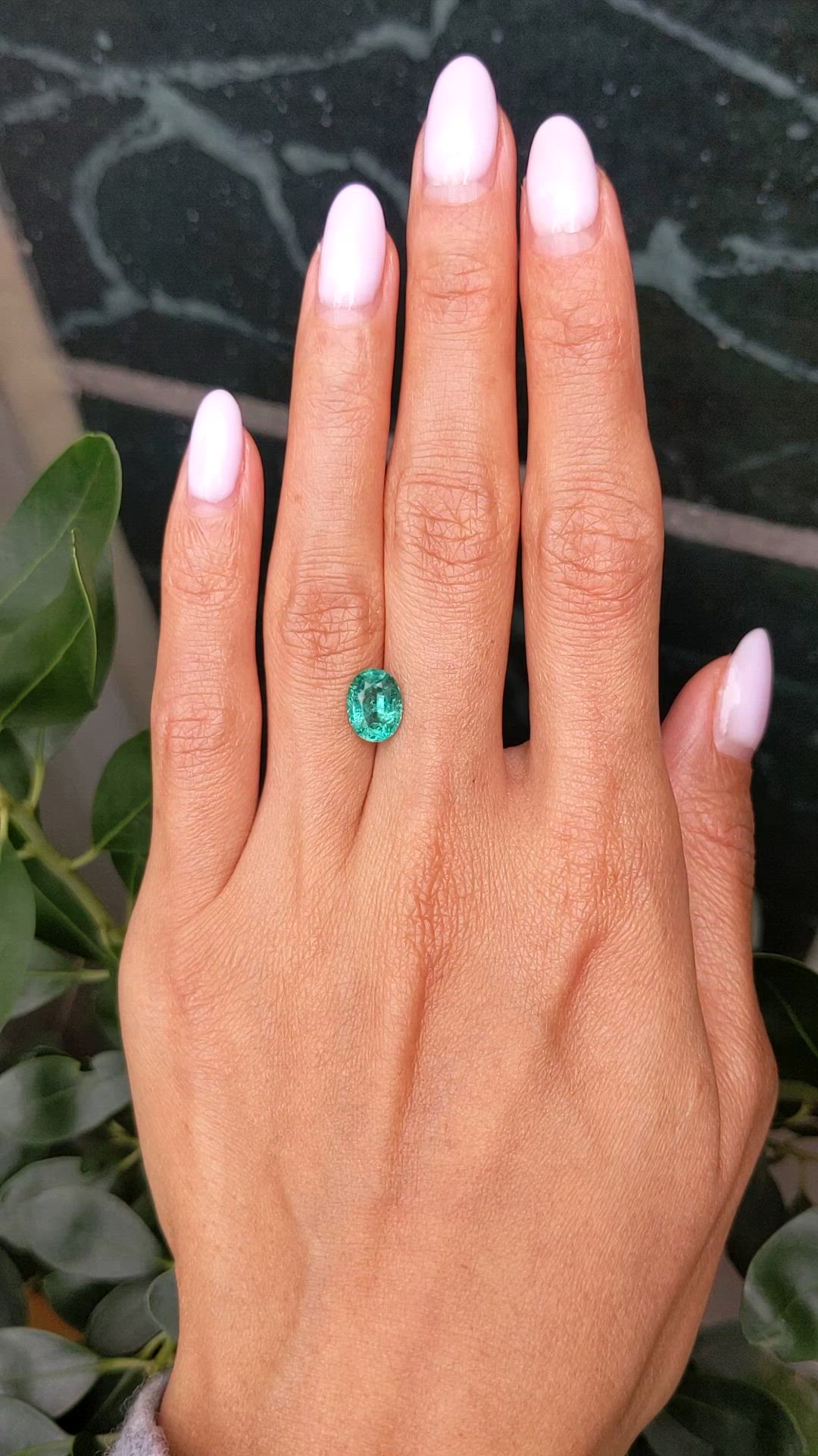 1.74 Ct. Emerald from Zambia Size Video