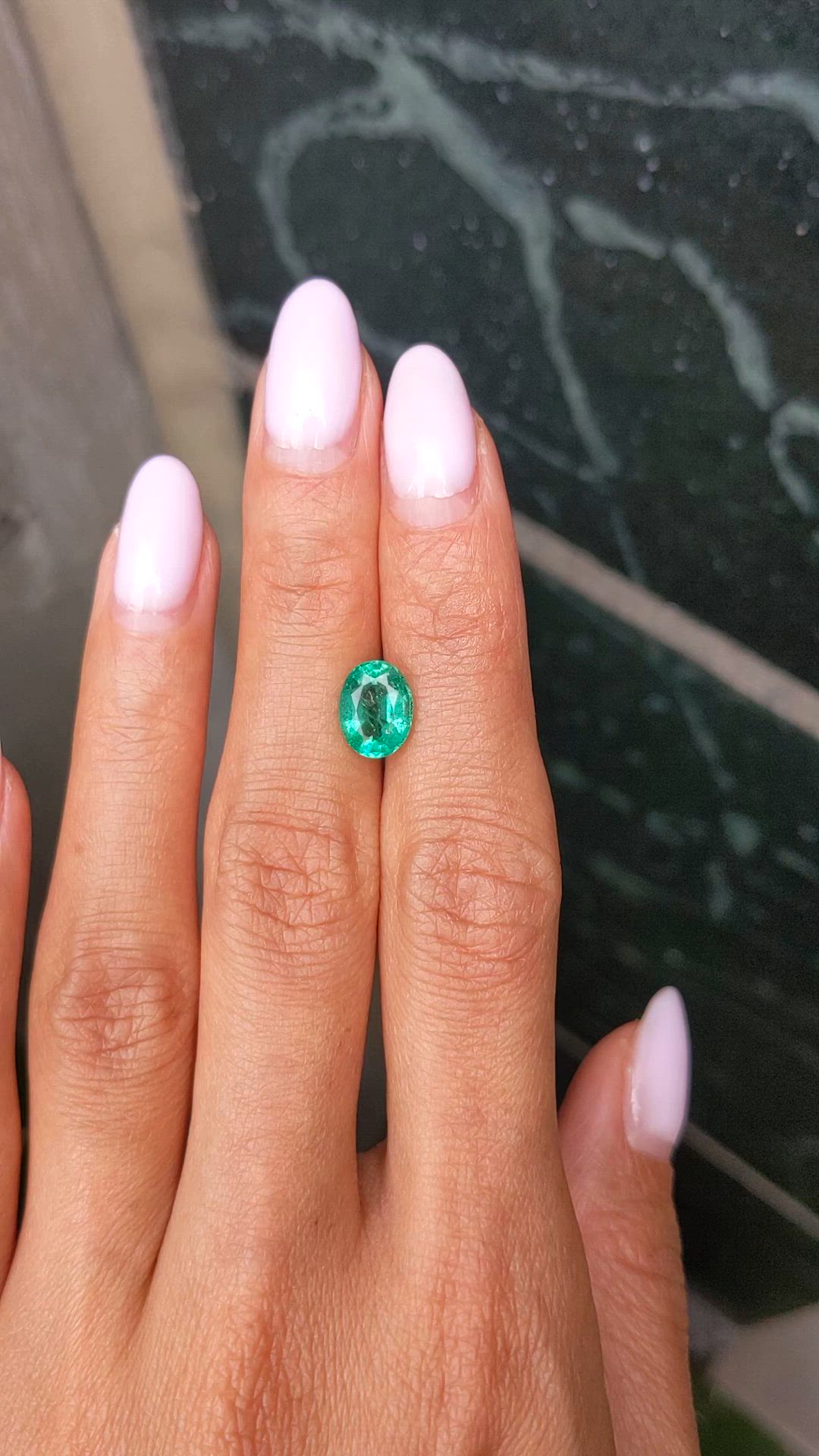 1.71 Ct. Emerald from Zambia Size Video