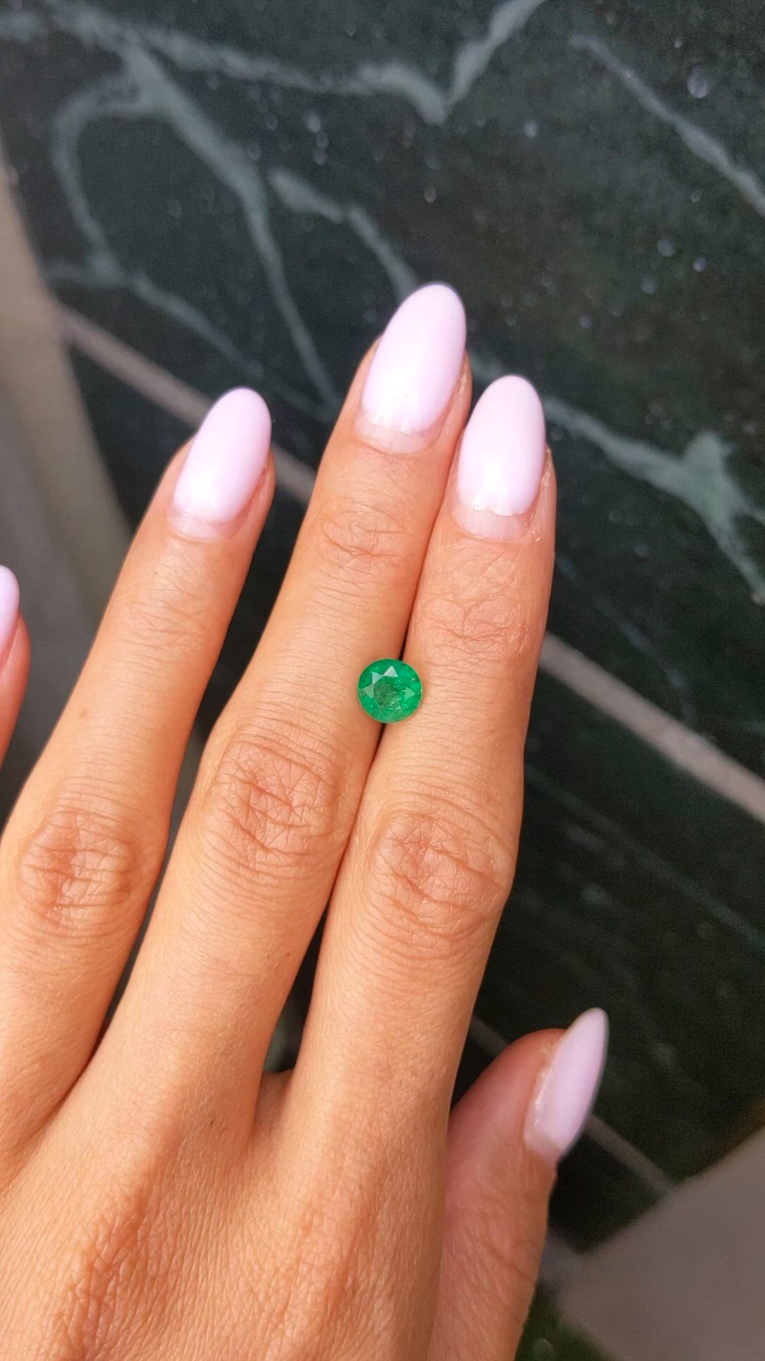 1.09 Ct. Emerald from Zambia Size Video