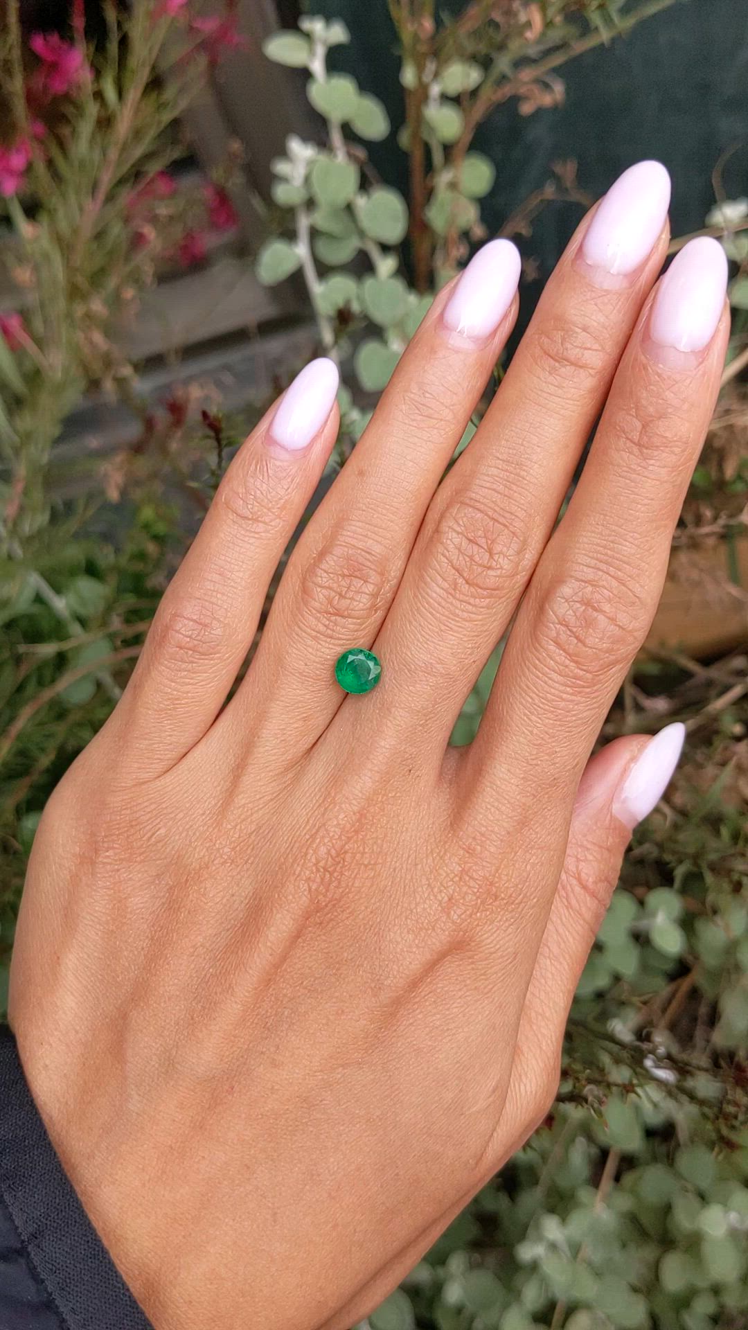 1.20 Ct. Emerald from Zambia Size Video