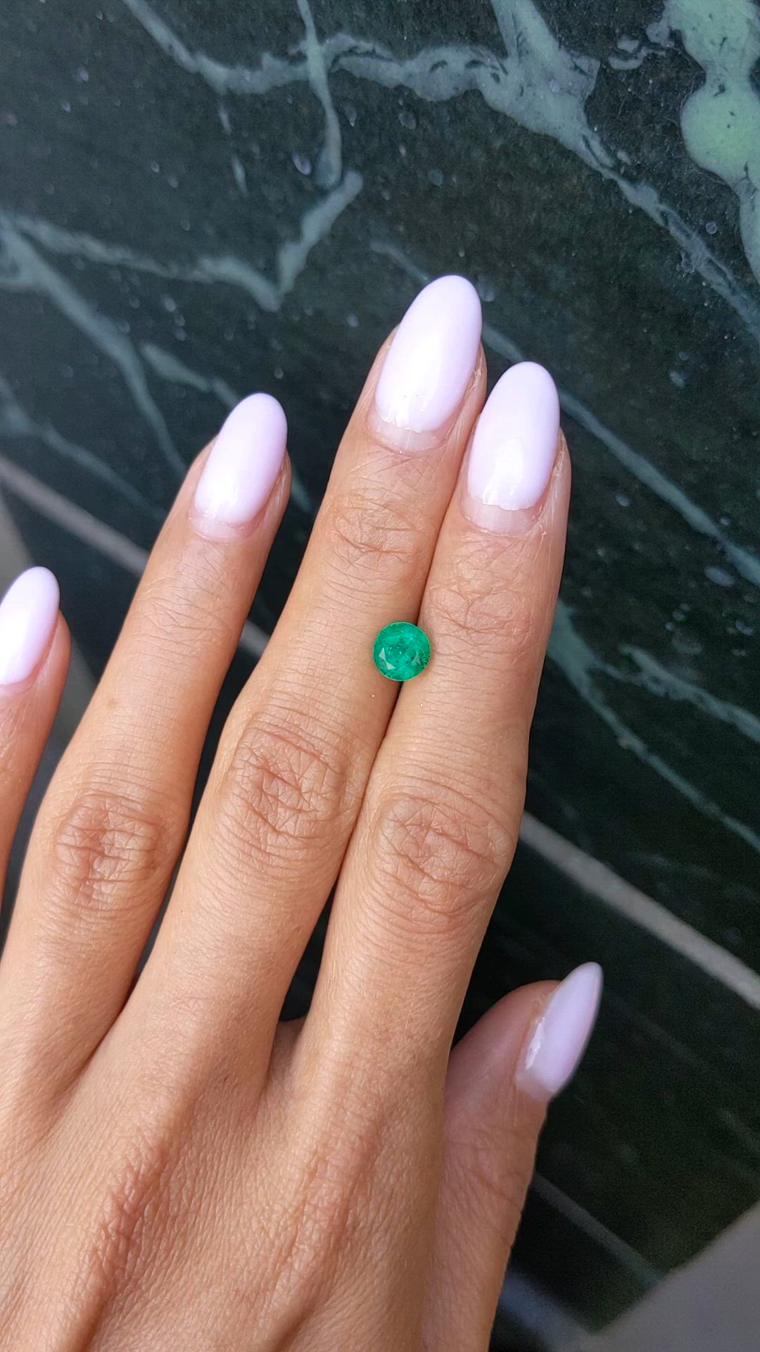 1.01 Ct. Emerald from Zambia Size Video