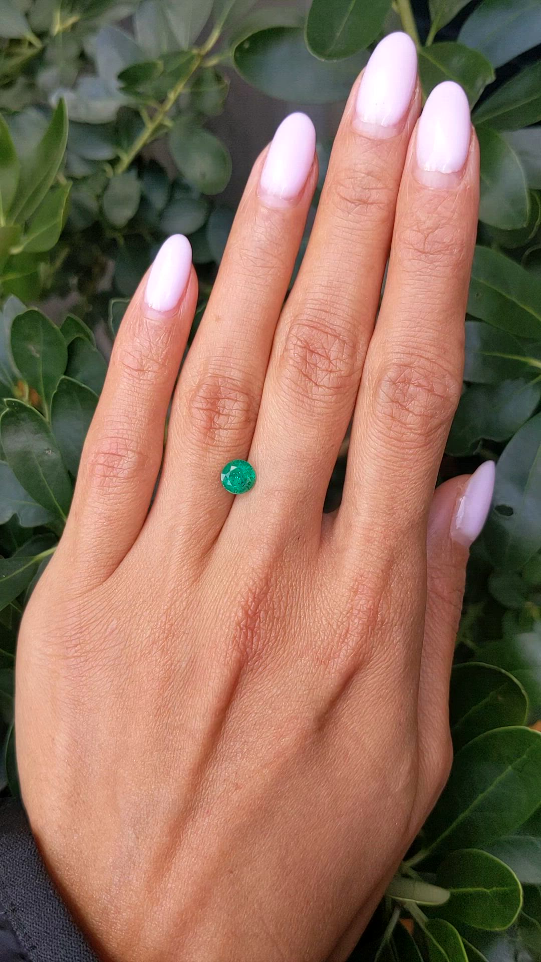 1.01 Ct. Emerald from Zambia Size Video