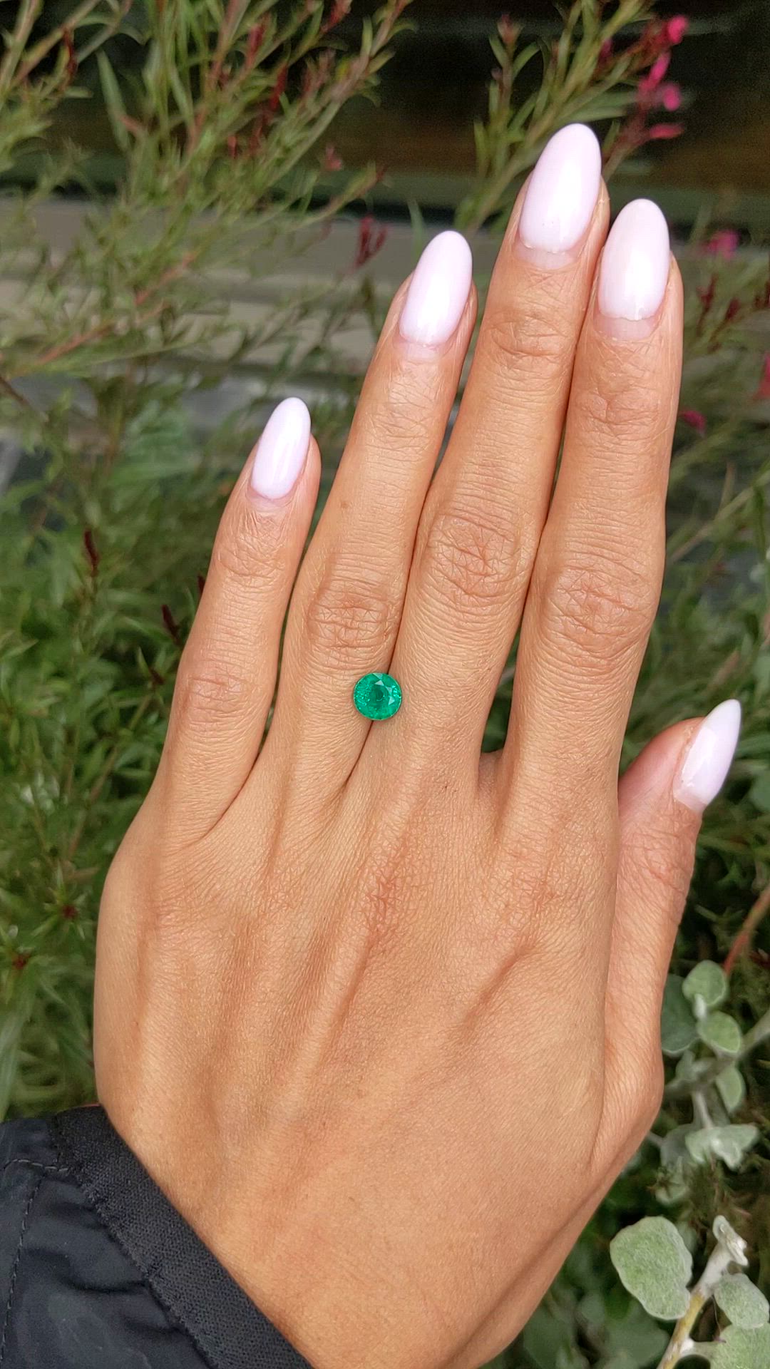 1.16 Ct. Emerald from Zambia Size Video