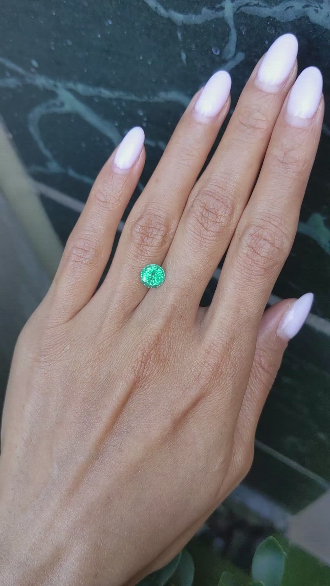 1.50 Ct. Emerald from Zambia Size Video