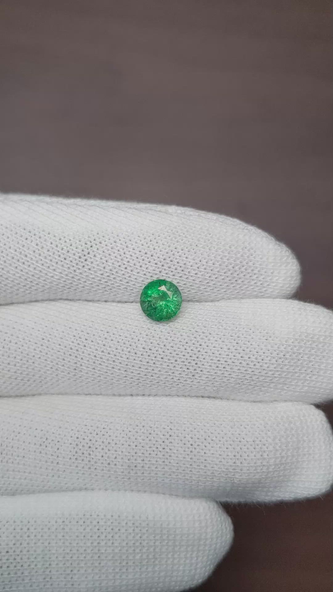 1.15 Ct. Emerald from Zambia Size Video