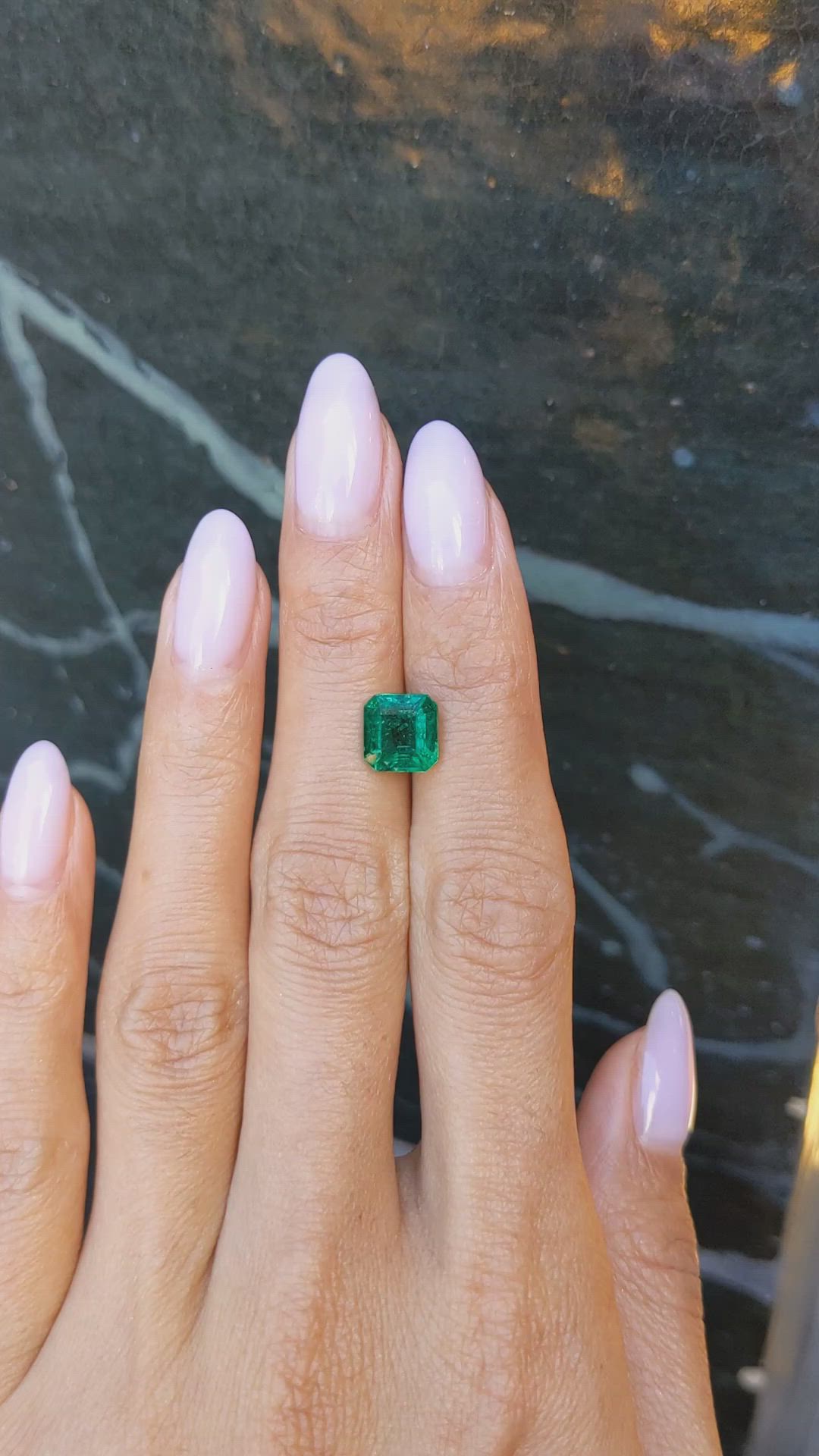 2.42 Ct. Emerald from Zambia Size Video