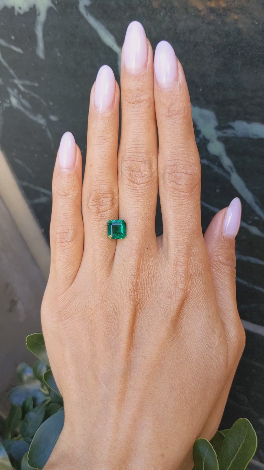 2.42 Ct. Emerald from Zambia Size Video