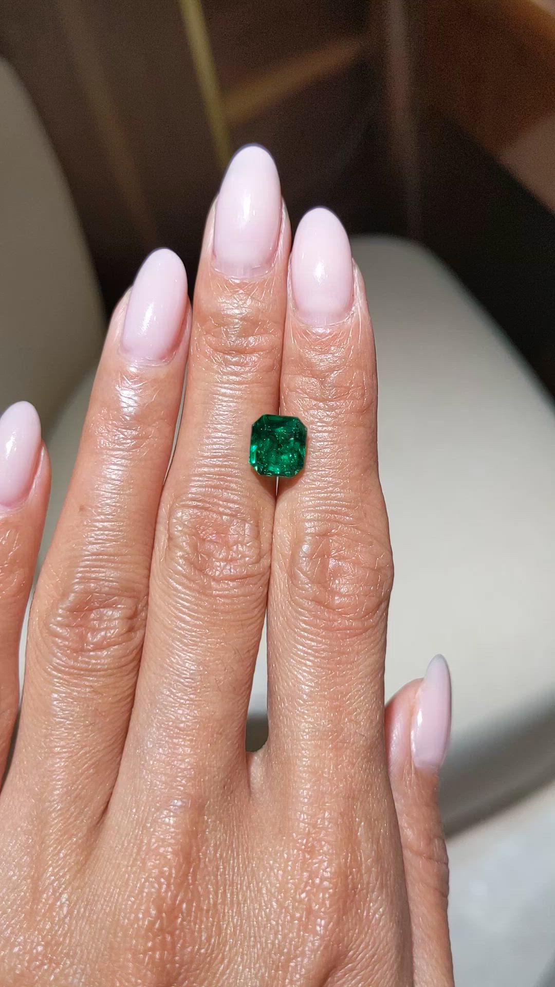 2.79 Ct. Emerald from Zambia Size Video