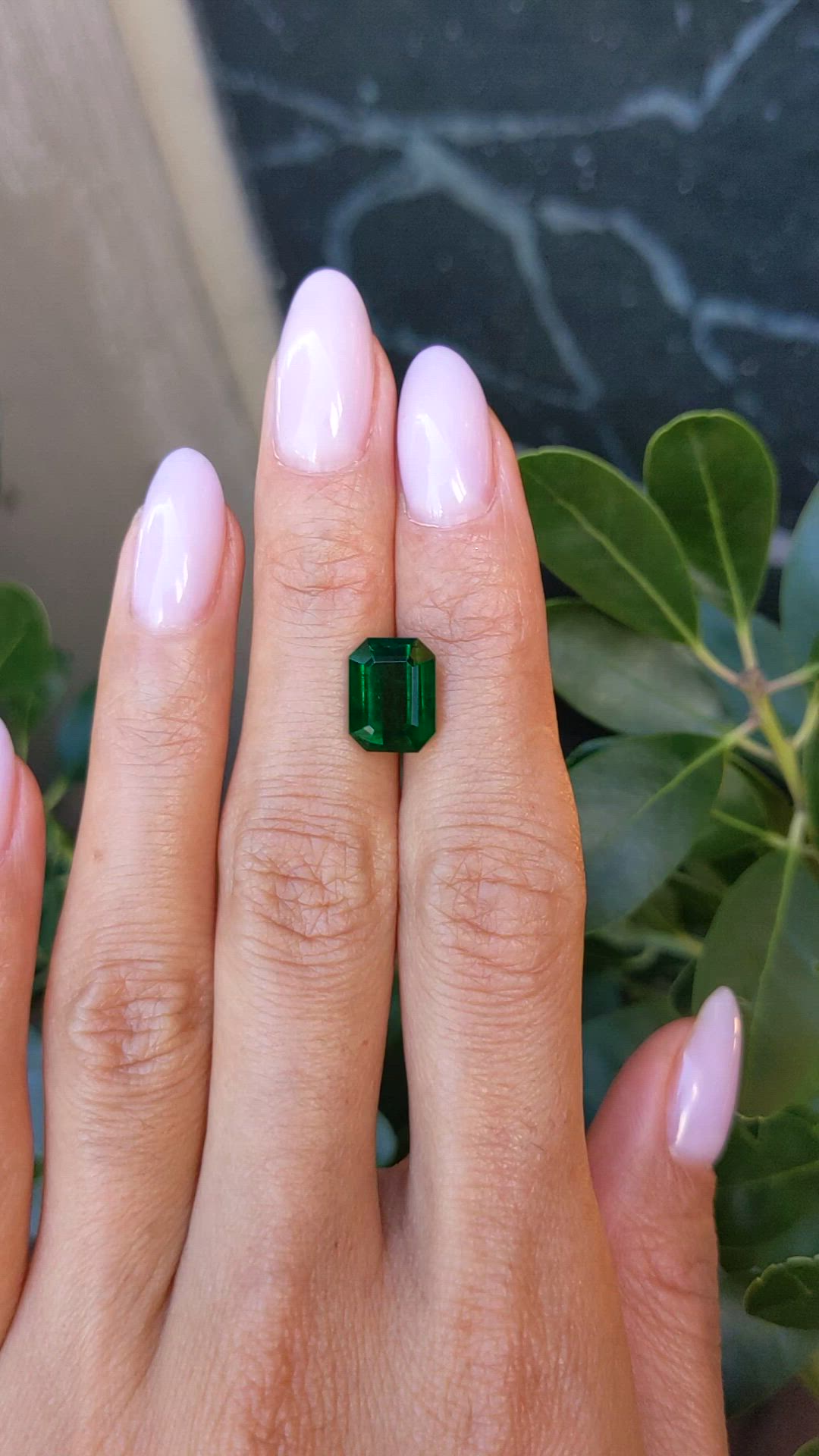 3.86 Ct. Emerald from Zambia Size Video