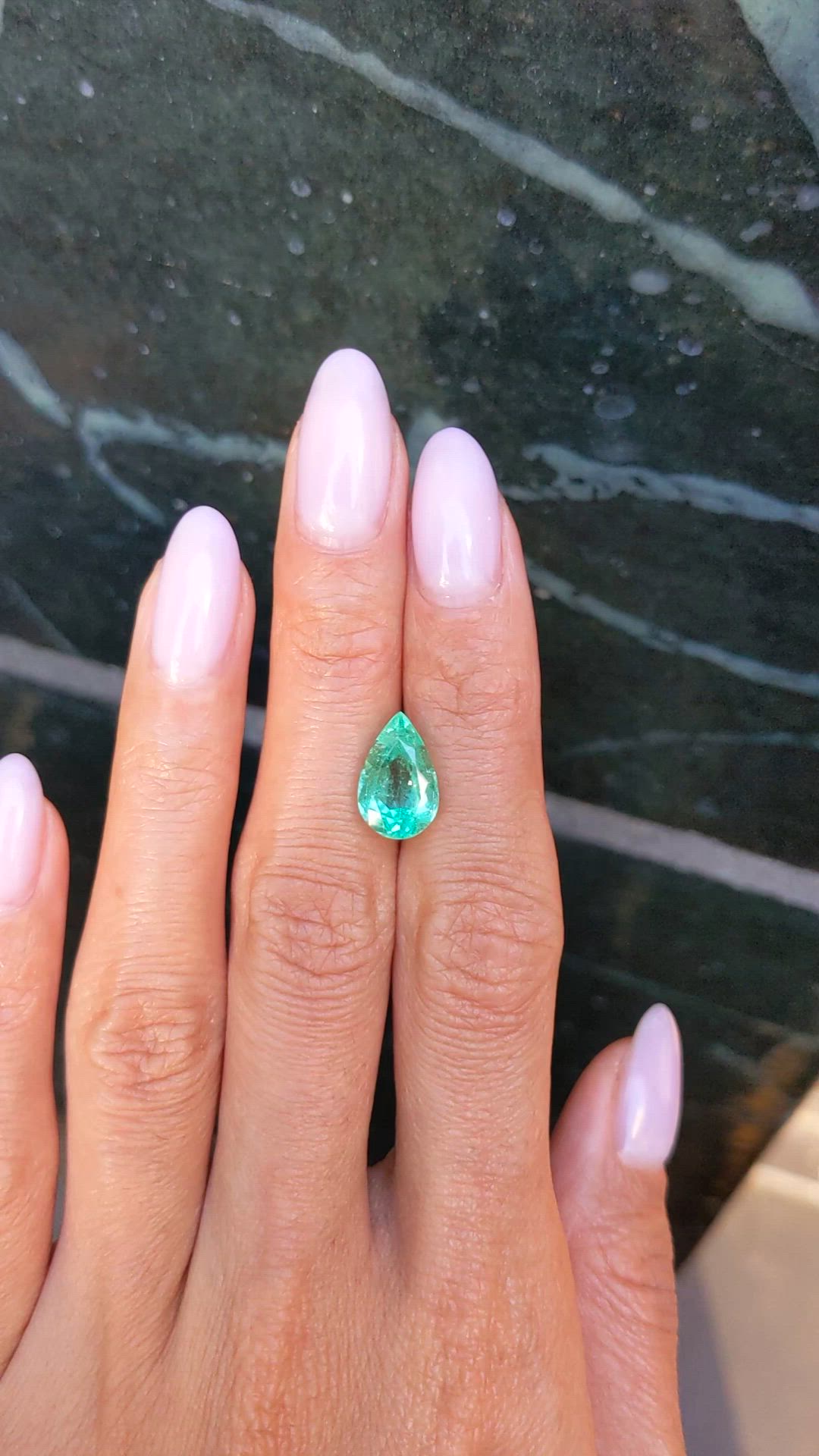 3.23 Ct. Emerald from Colombia Size Video