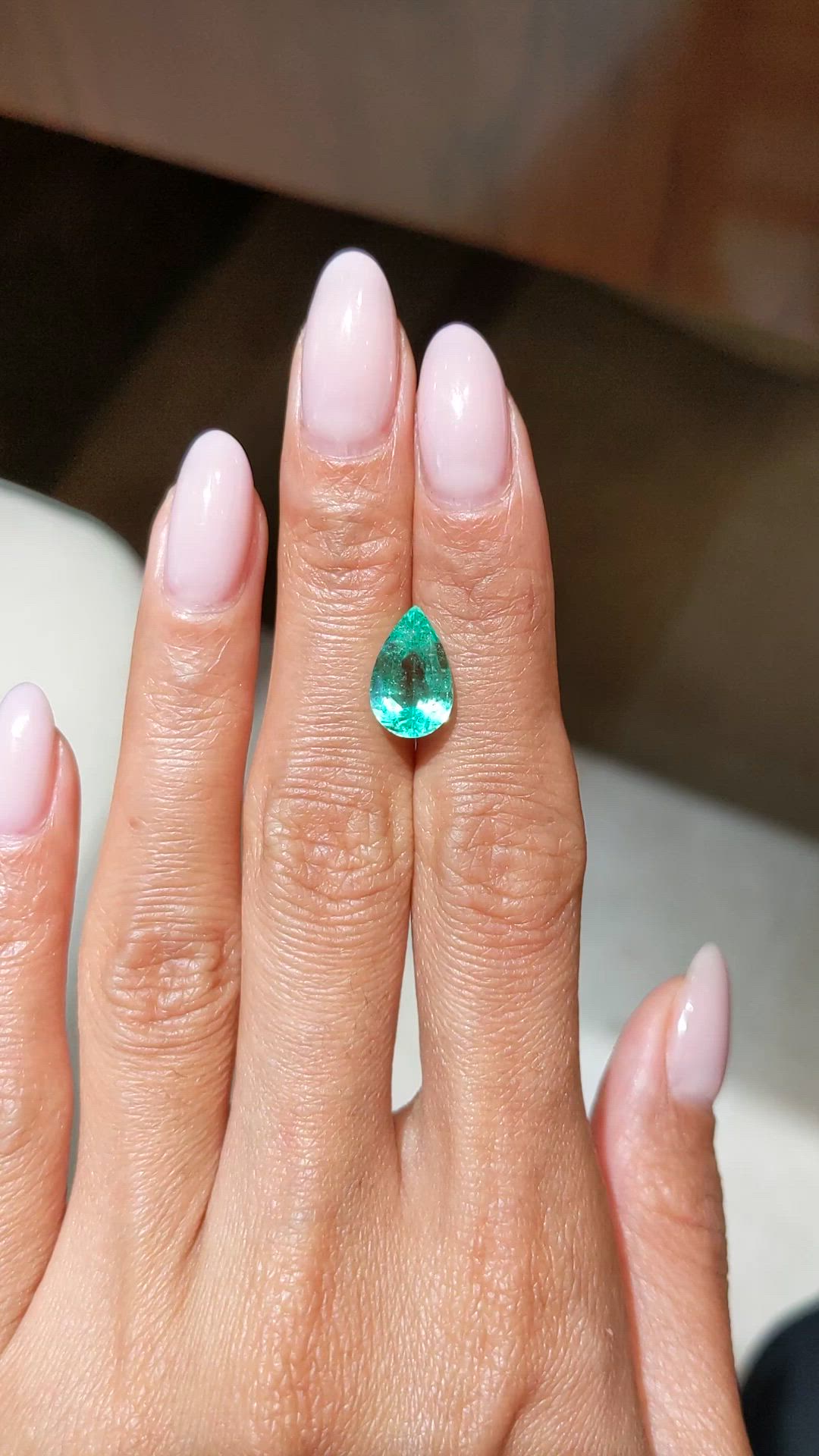 3.23 Ct. Emerald from Colombia Size Video