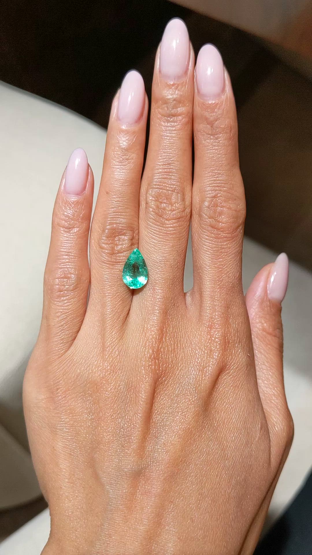 3.23 Ct. Emerald from Colombia Size Video