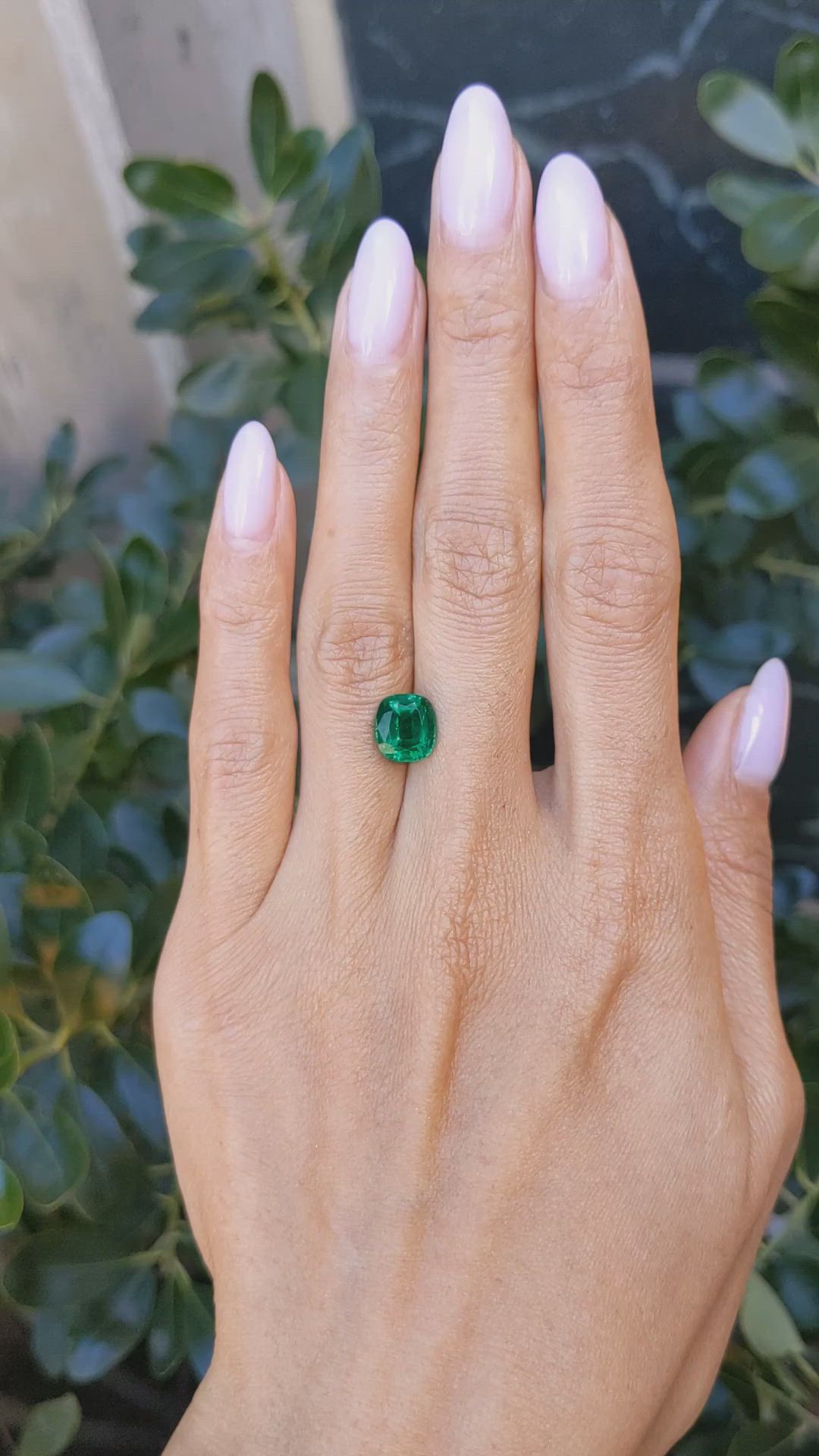 2.44 Ct. Emerald from Zambia Size Video