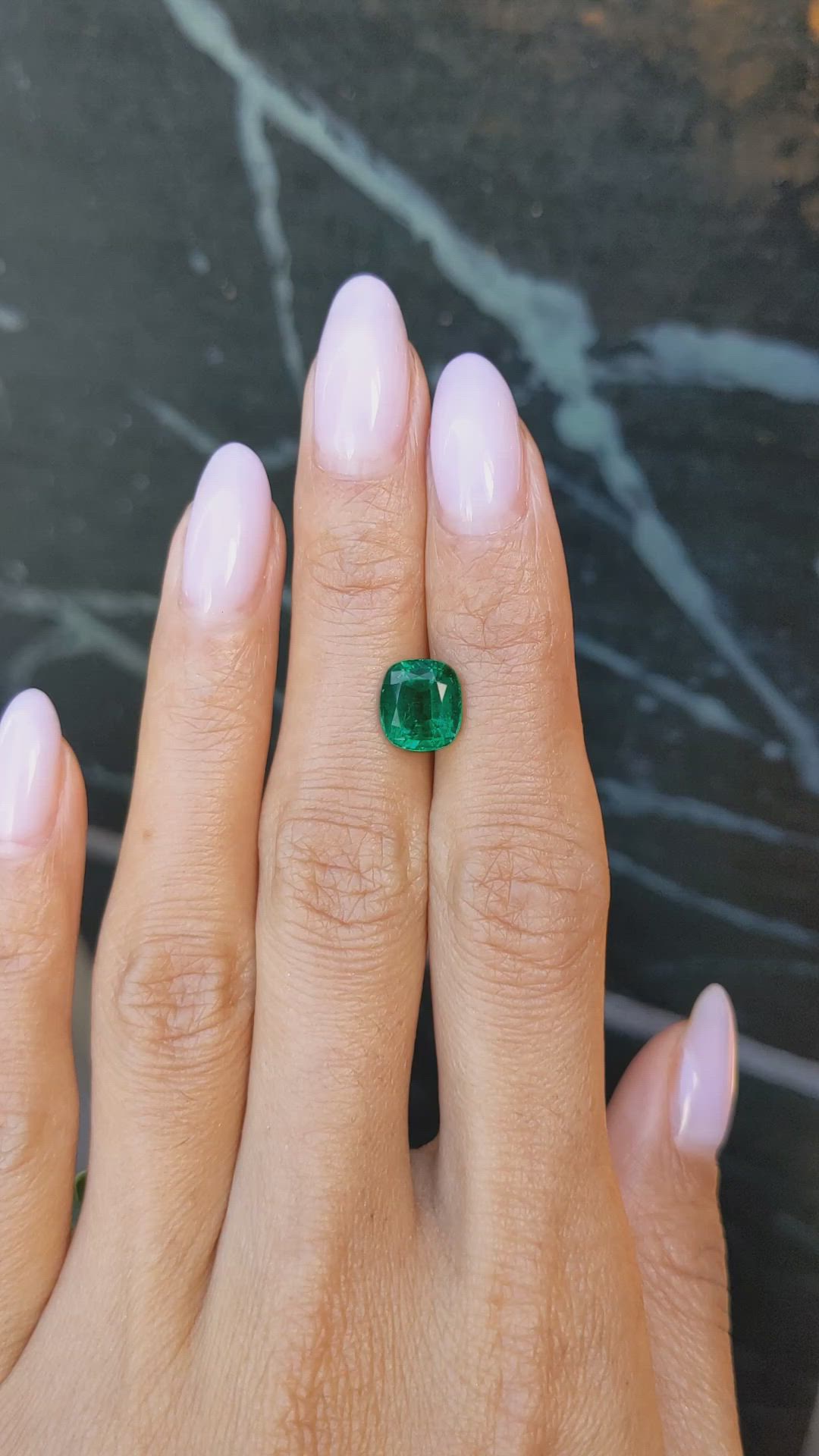 2.44 Ct. Emerald from Zambia Size Video
