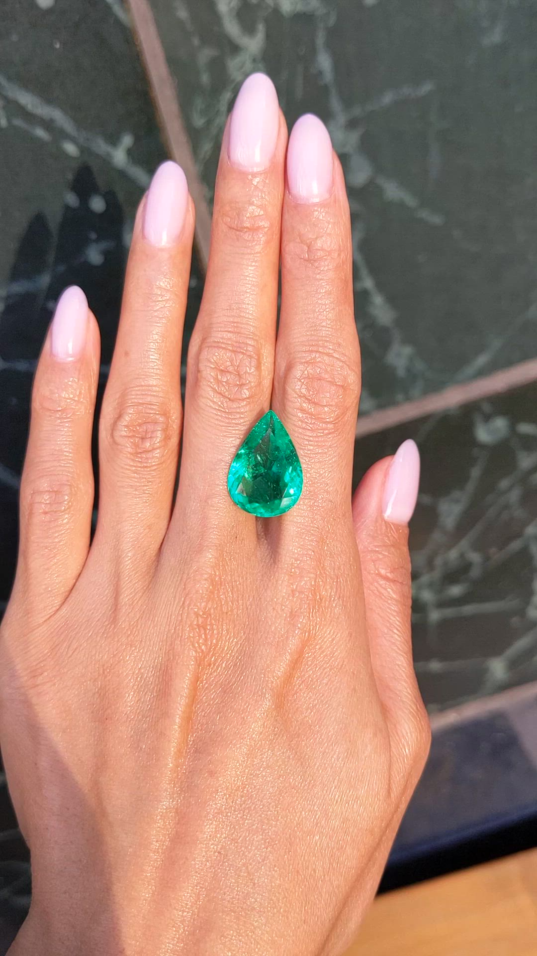 10.94 Ct. Emerald from Colombia Size Video