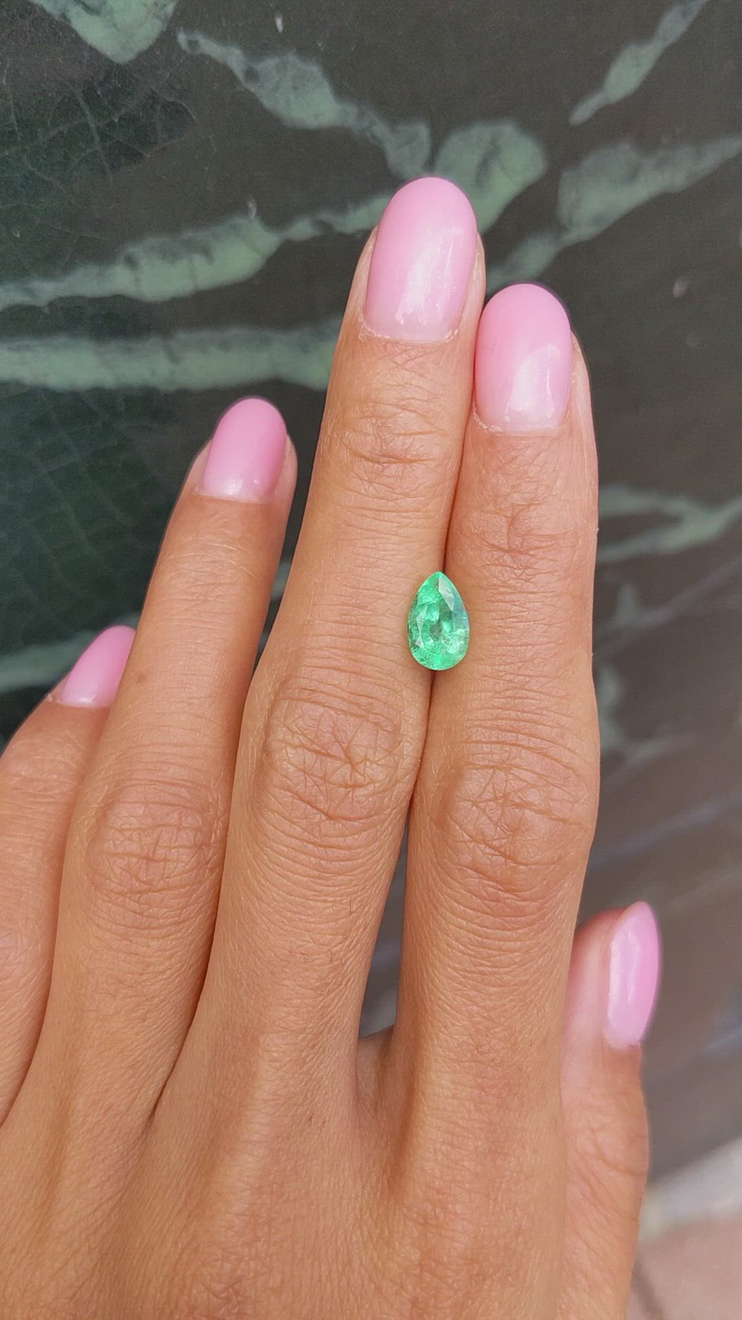 1.10 Ct. Emerald from Colombia Size Video