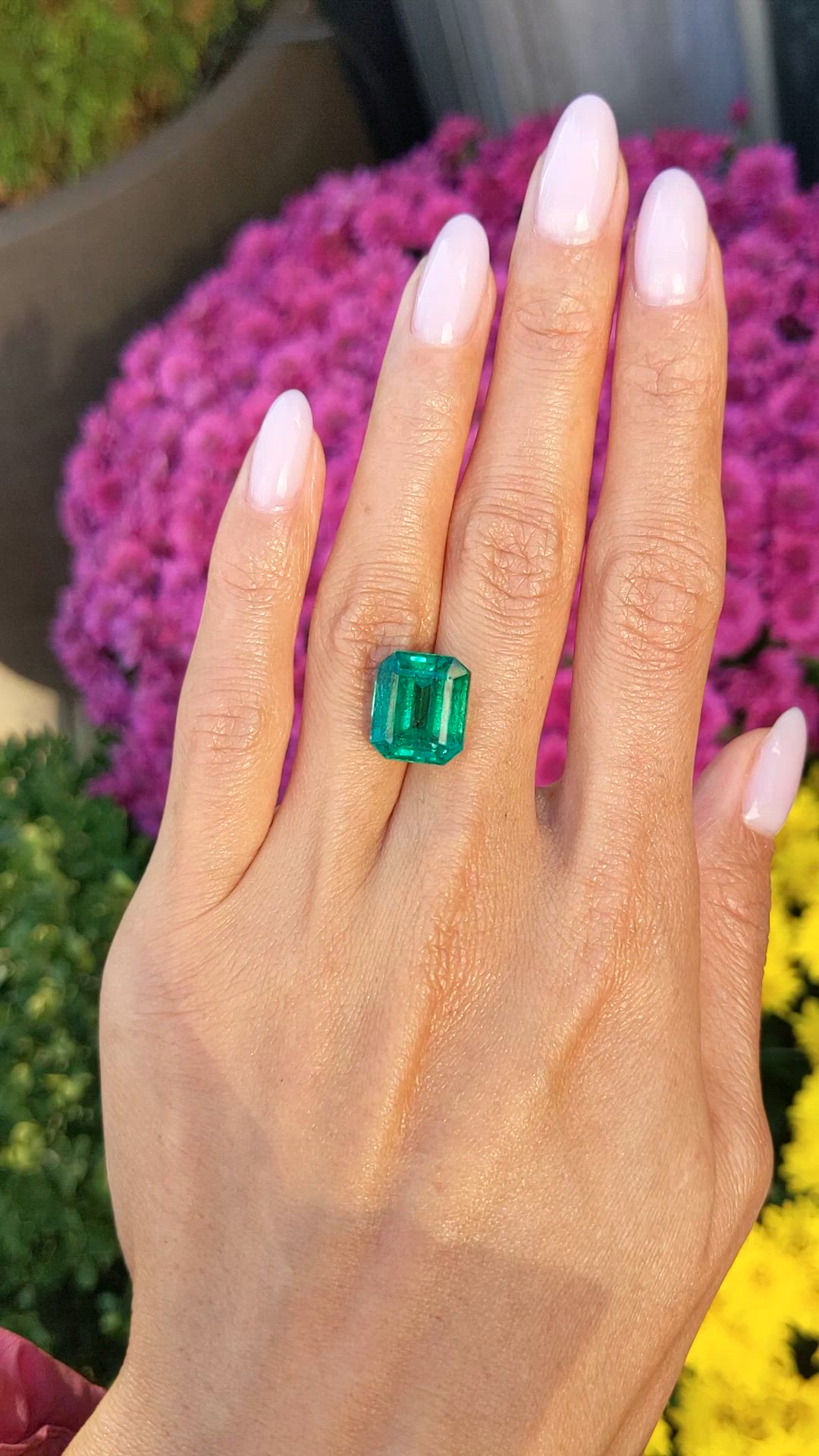 10.48 Ct. Emerald from Zambia Size Video